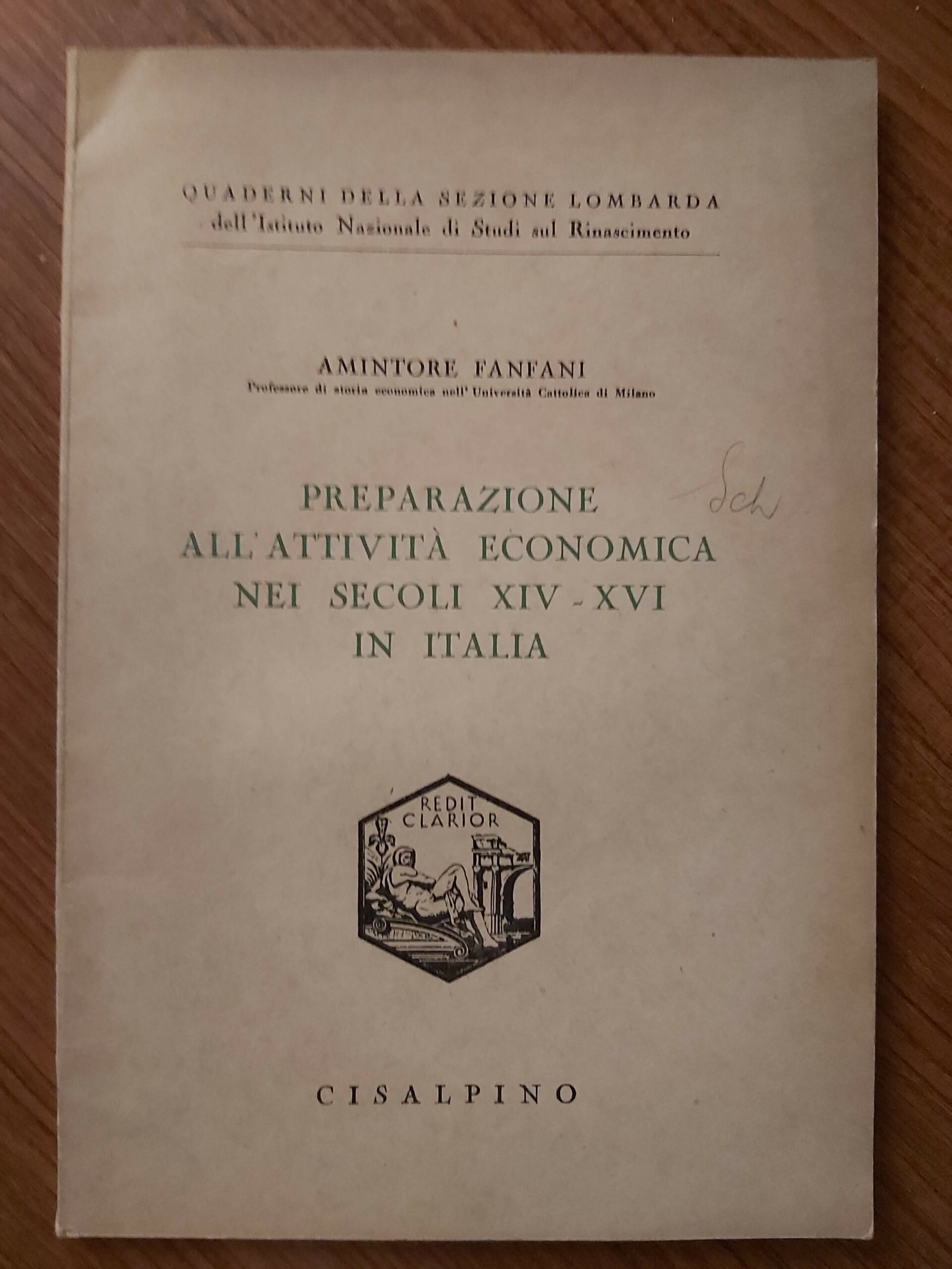 PREPARAZIONE all'attività economica nei secoli XIV - XVI in Italia.