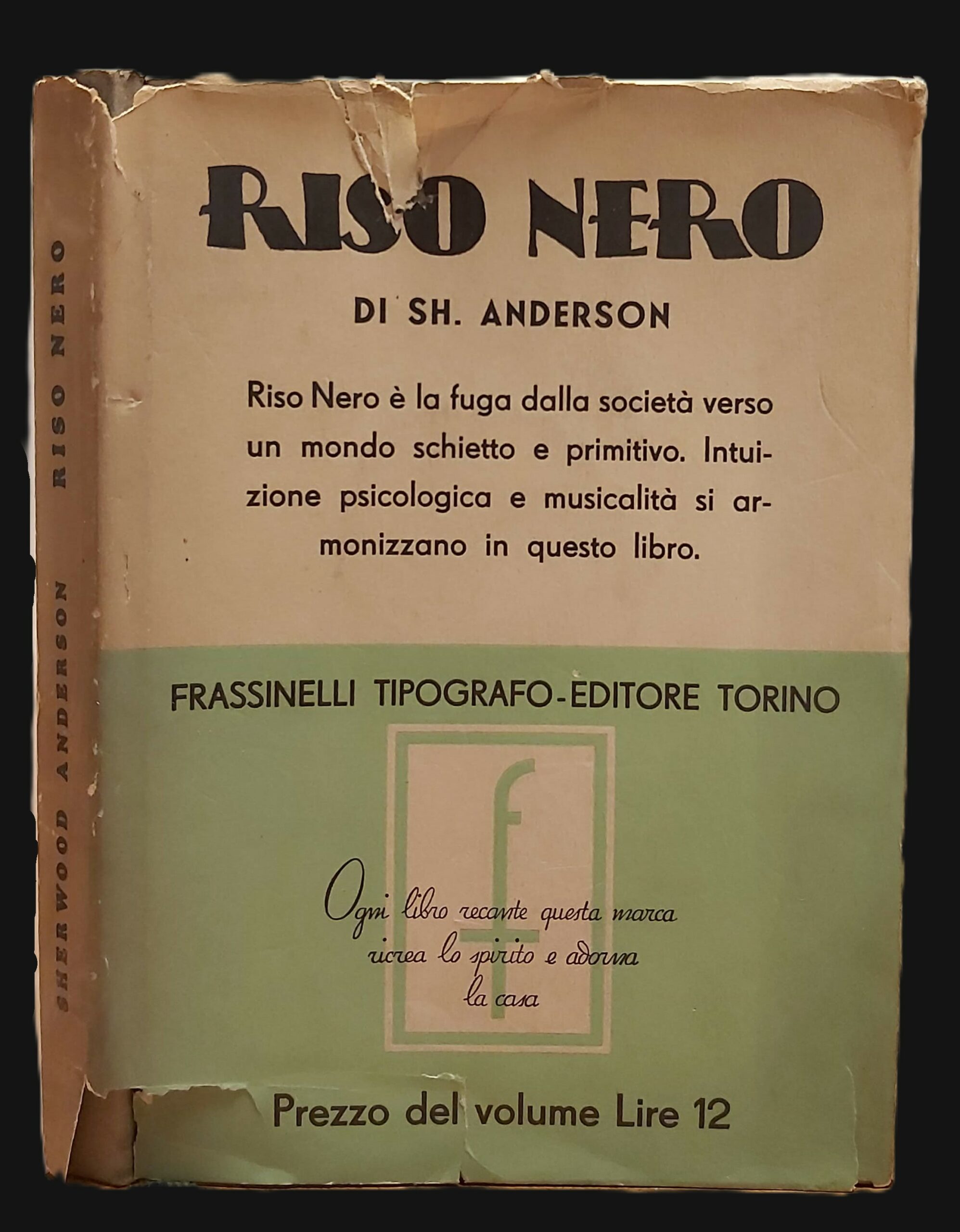 RISO NERO. Versione dall'americano di Cesare Pavese.