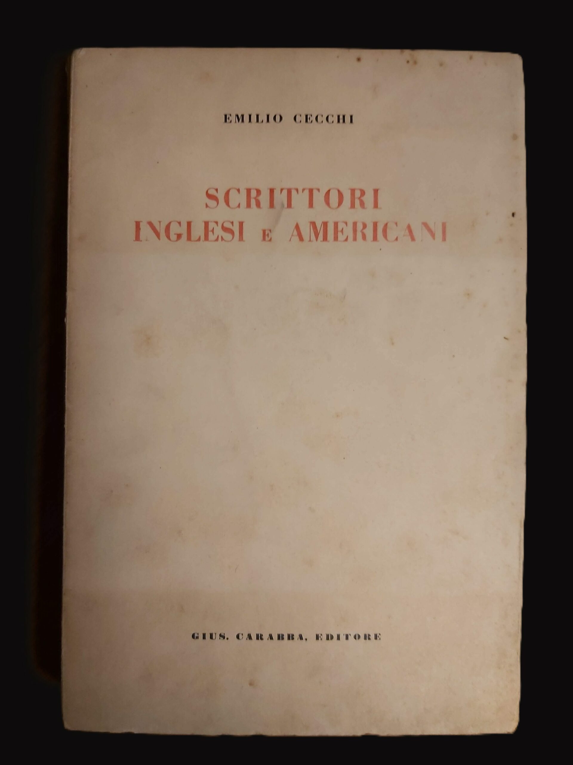 SCRITTORI INGLESI E AMERICANI.