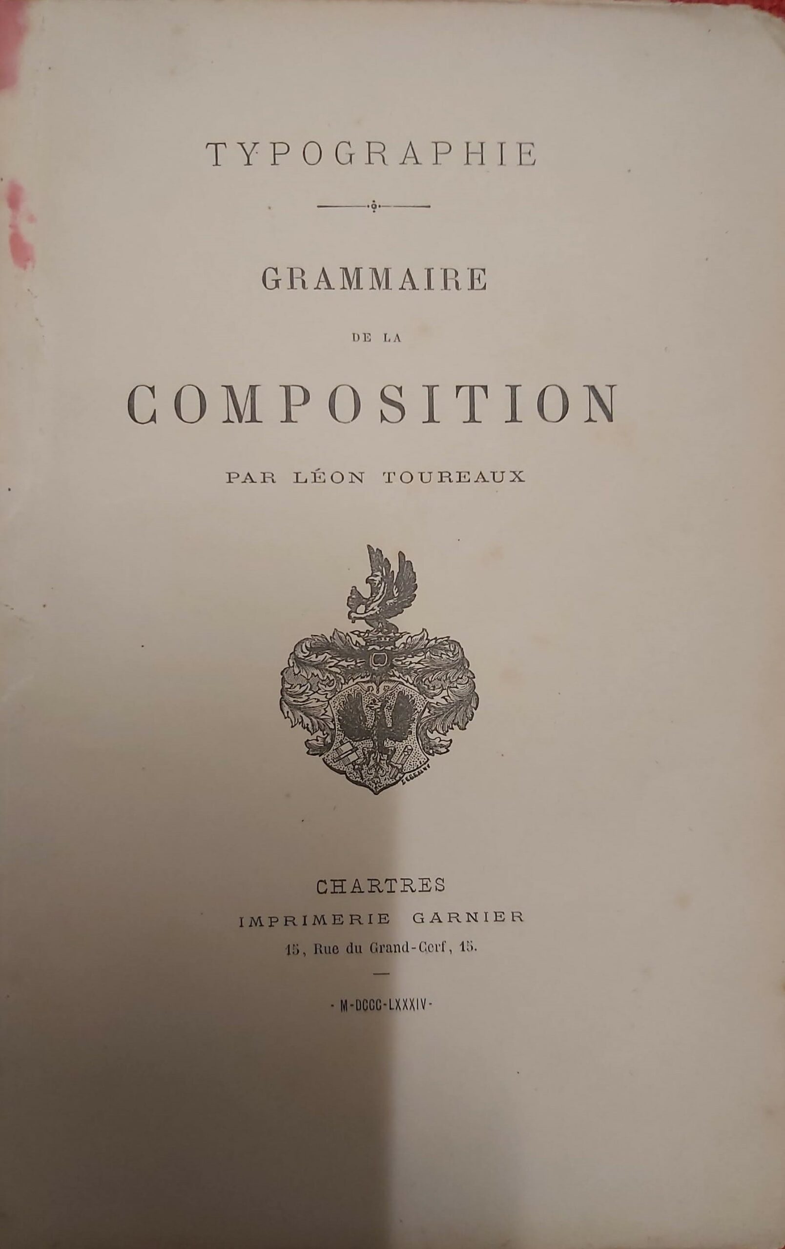 TYPOGRAPHIE. Grammaire de la composition par…