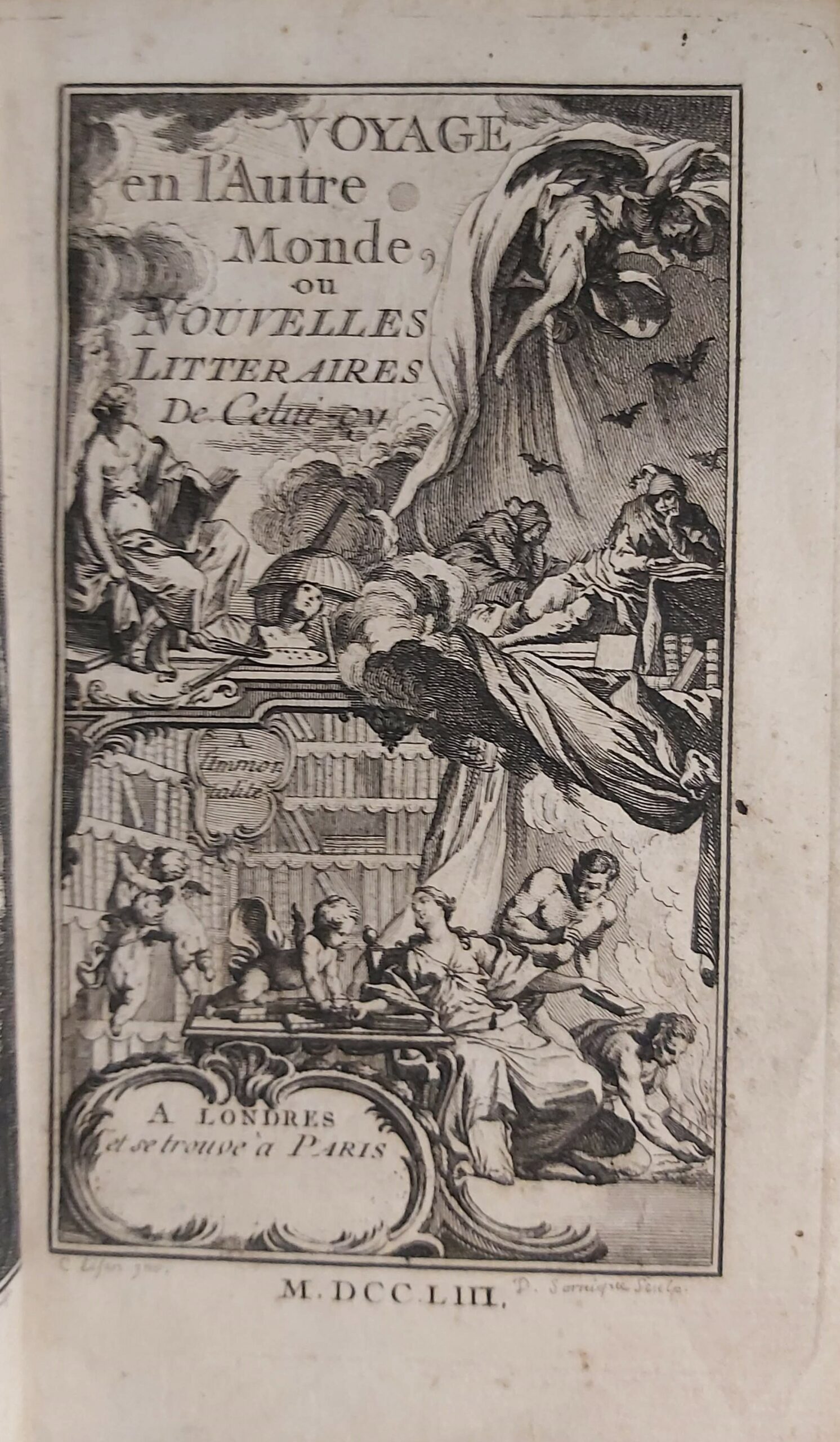 VOYAGE EN L’AUTRE MONDE, ou Nouvelles Litteraires de celui-ci.