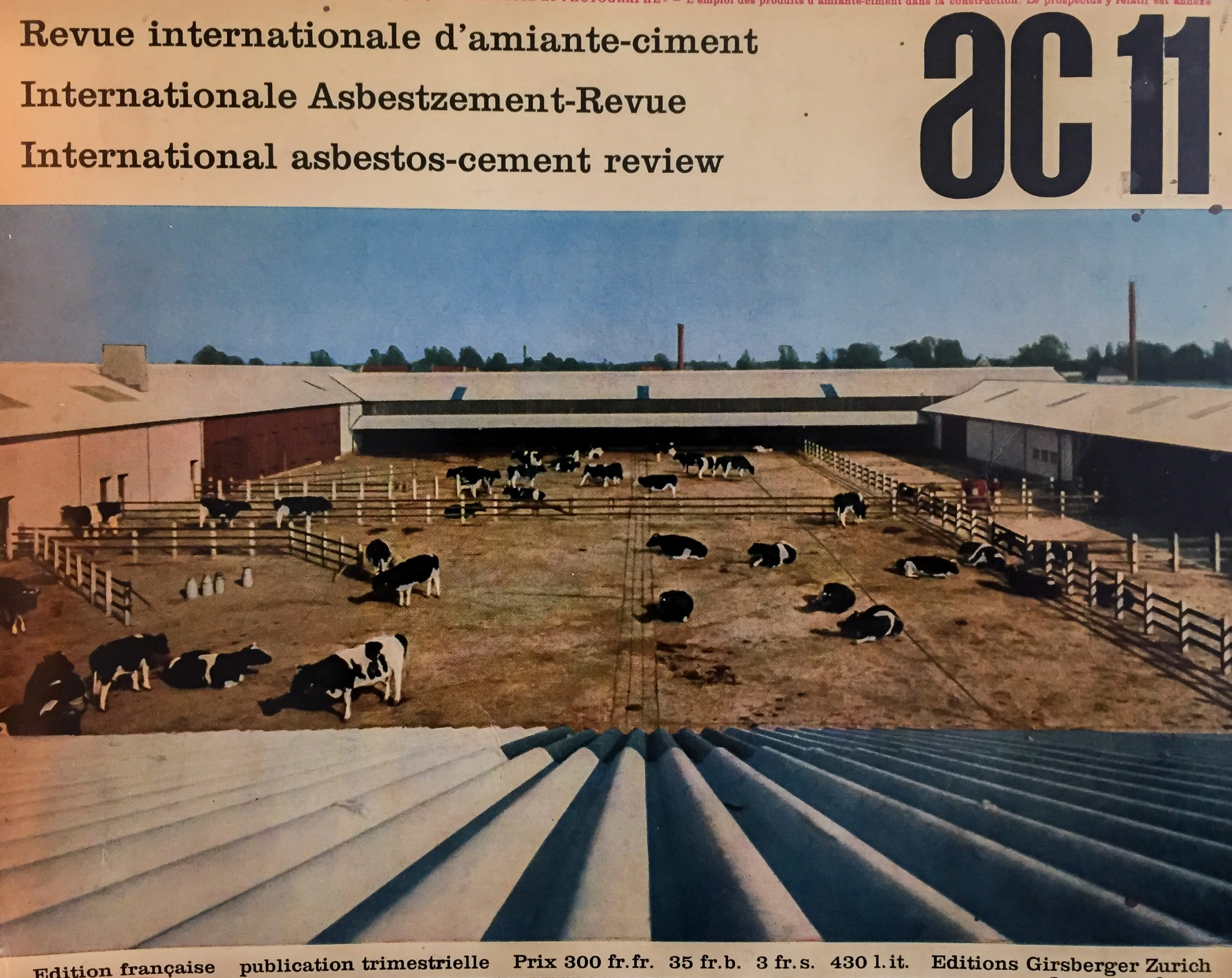 AC Revue internationale d'amiante-cement. Annate complete 1958-1959-1960. 12 fascicoli dal …