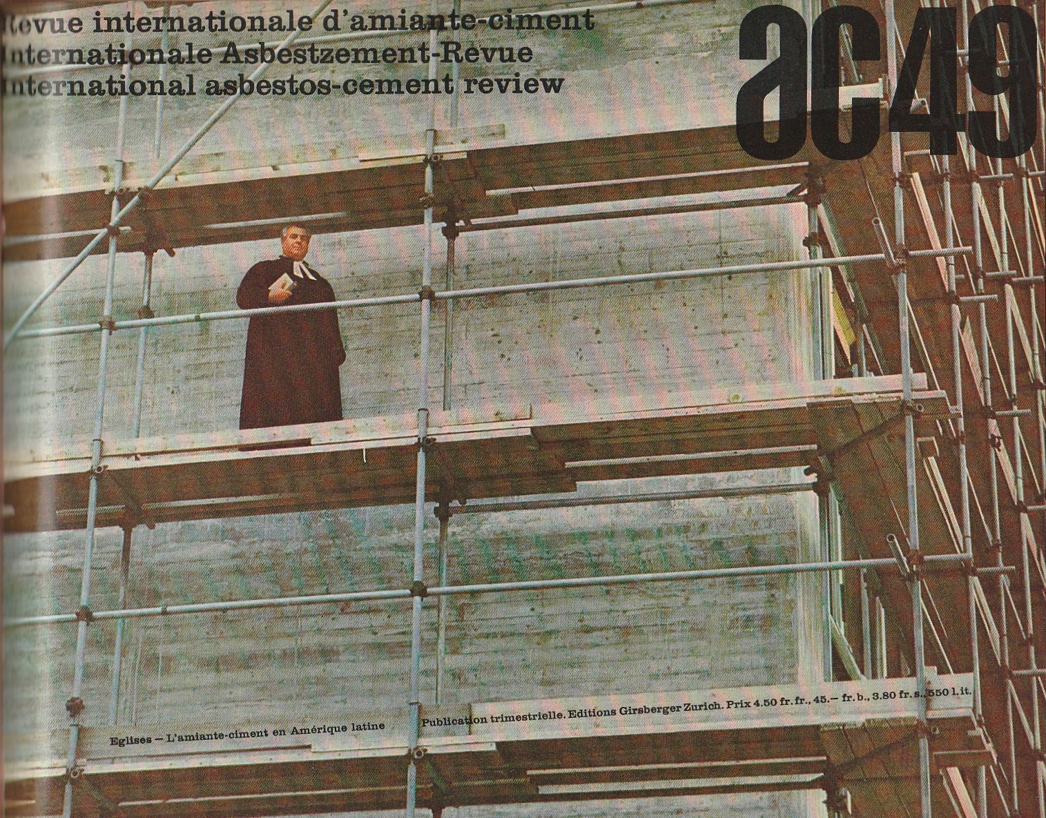 AC Revue internationale d'amiante-cement. Annate complete 1967-1968. 8 fascicoli dal …