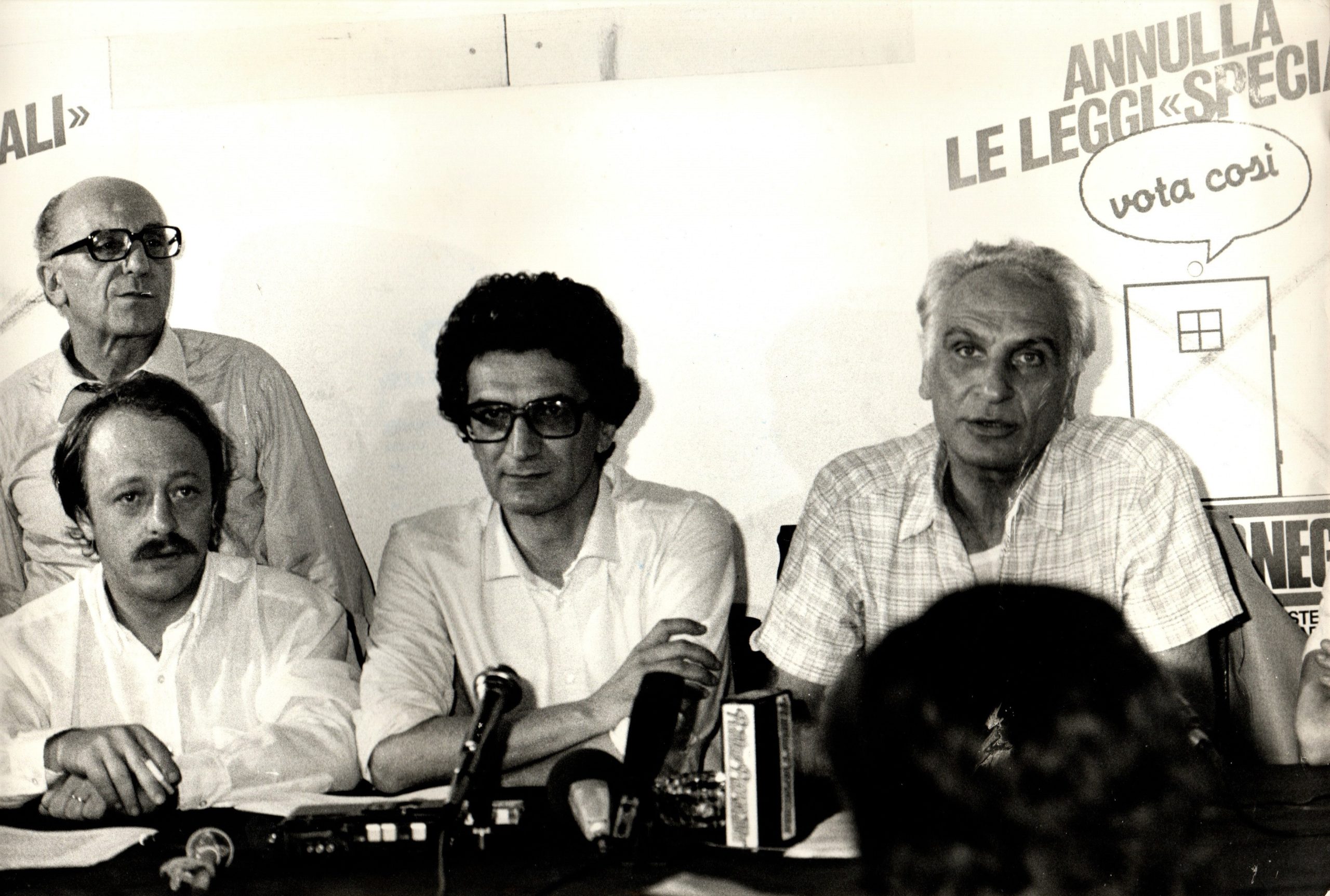 (Autonomia Operaia) Toni Negri. Fotografia originale