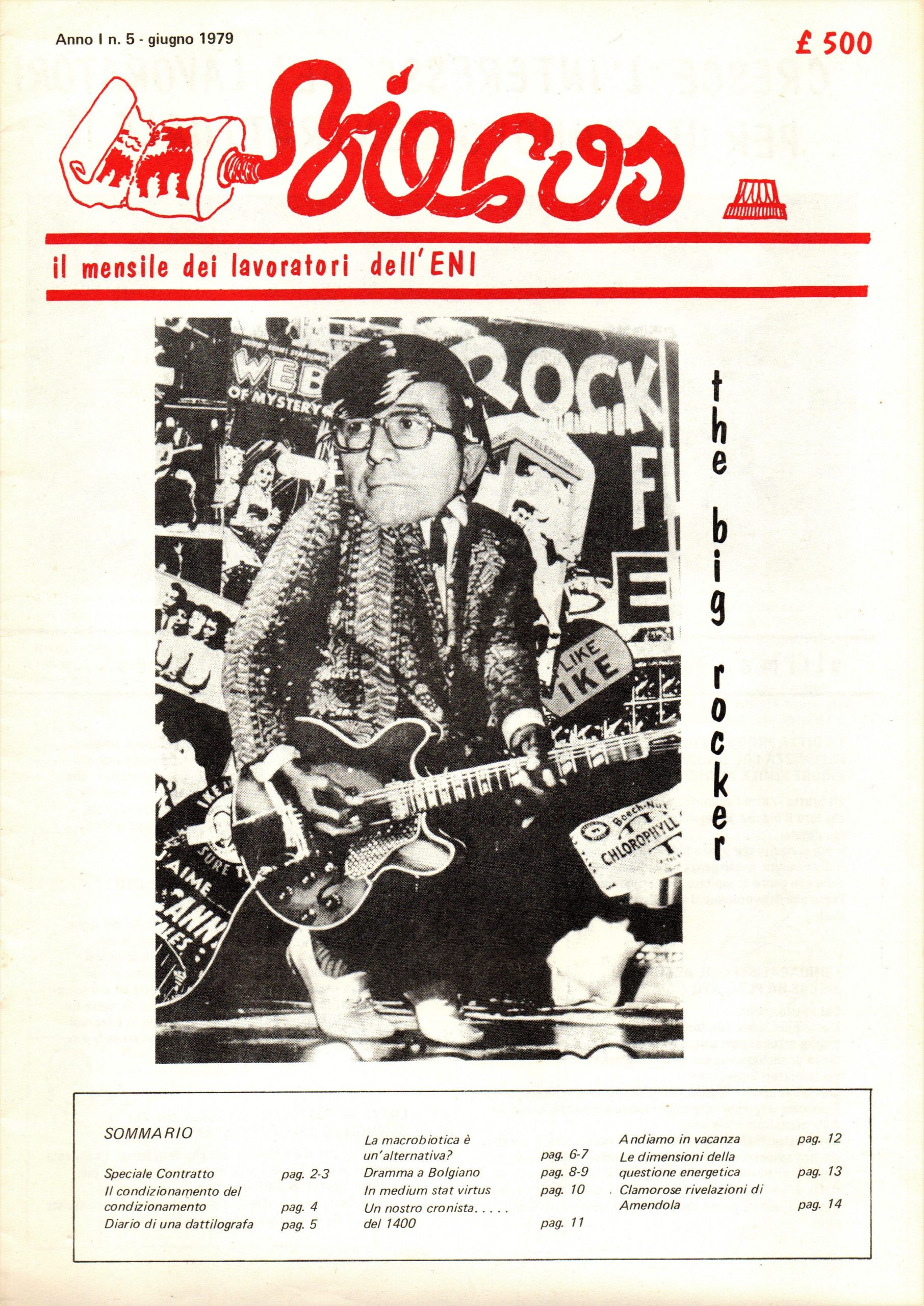 Biecos. Il mensile dei lavoratori dell'ENI. Anno I N. 5