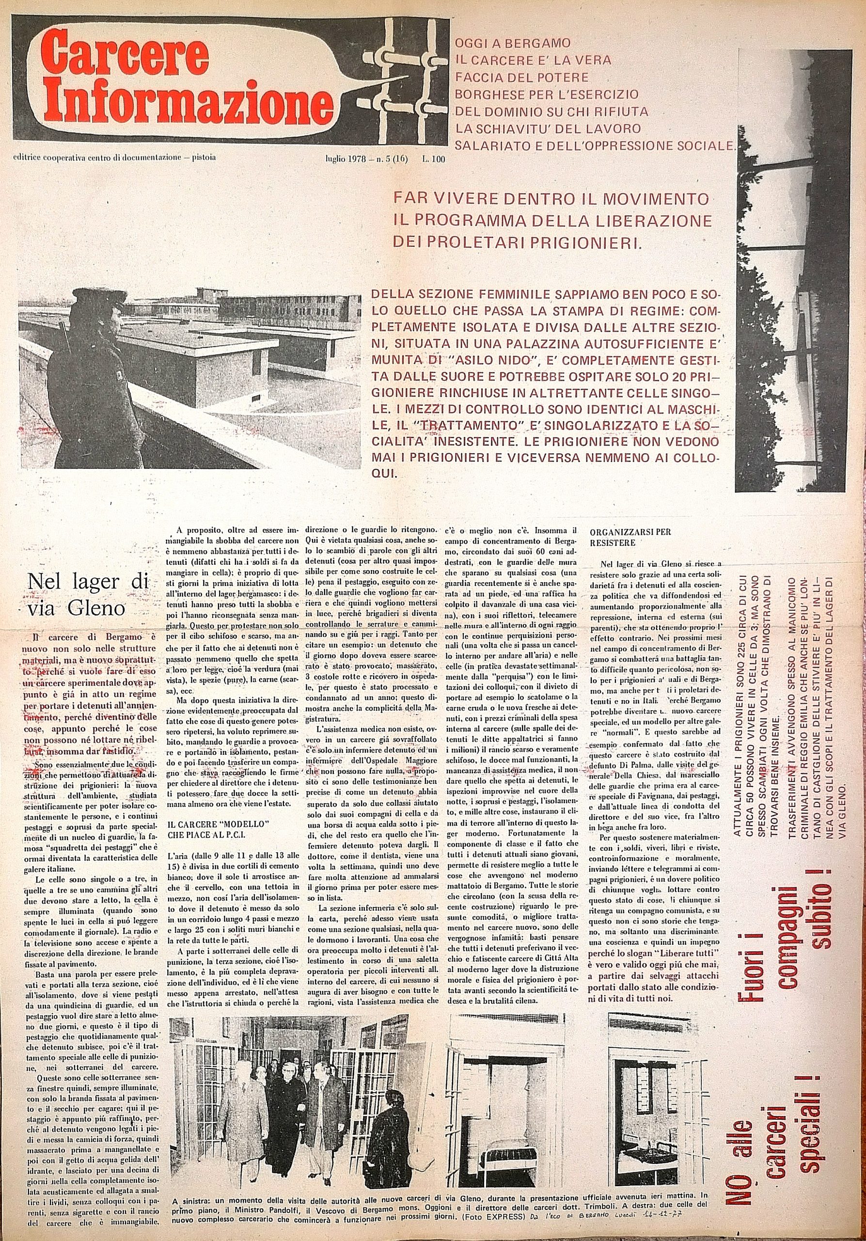 Carcere Informazione. N. 5 (16)