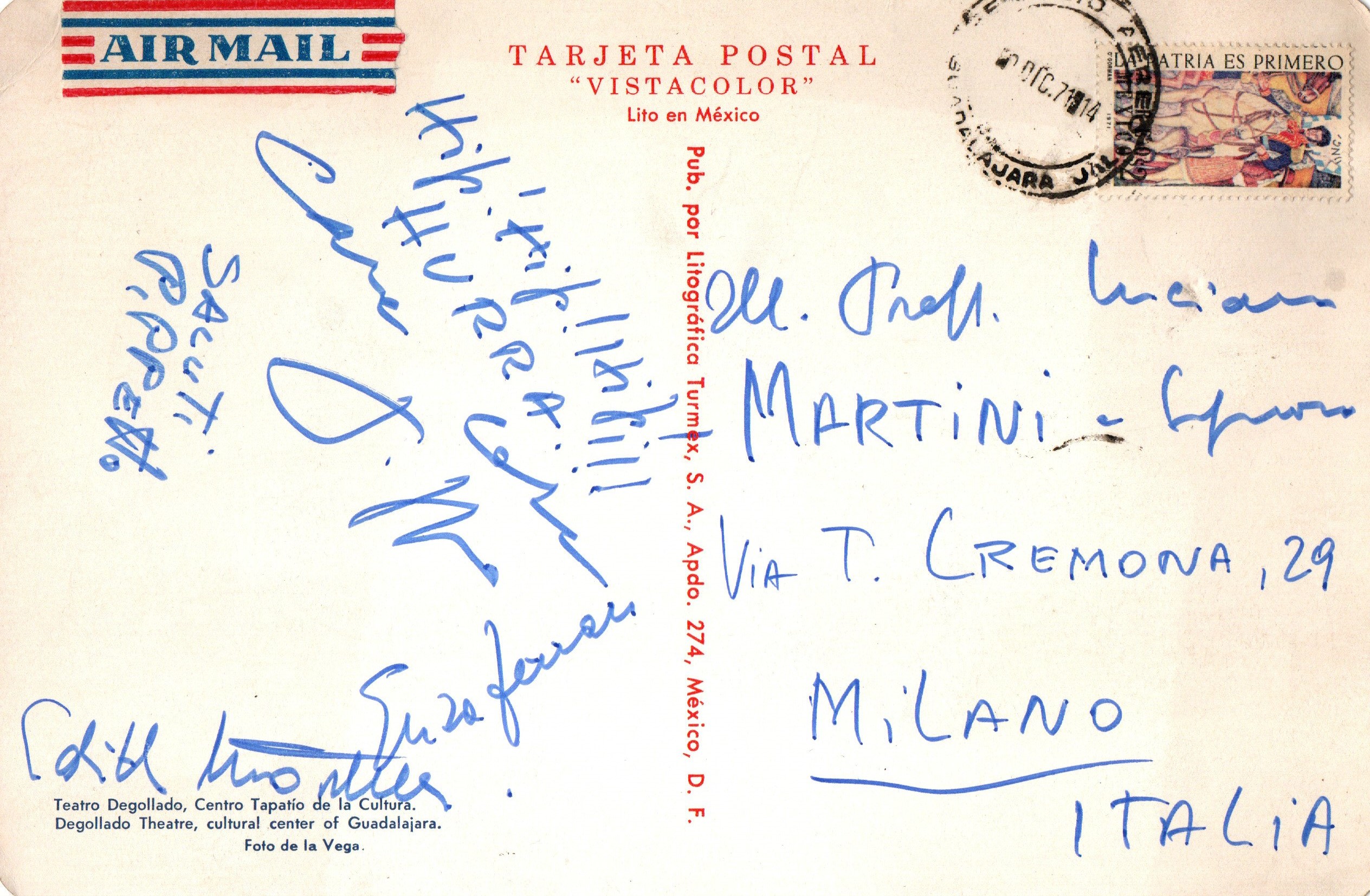 Cartolina postale viaggiata