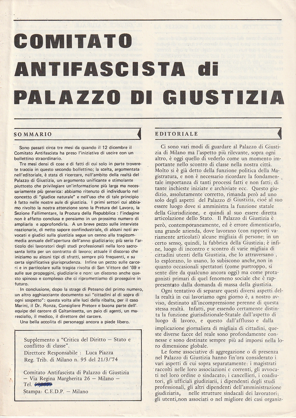 Comitato antifascista di Palazzo di Giustizia