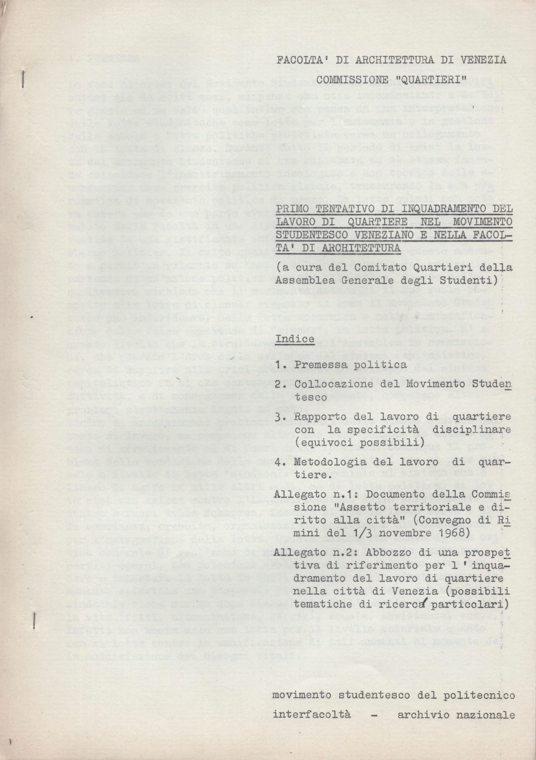 Commissione quartieri