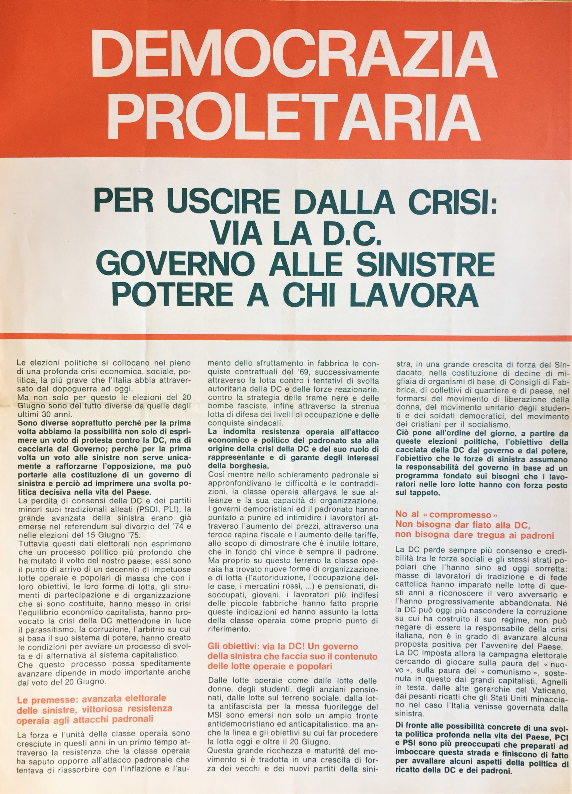 Democrazia proletaria