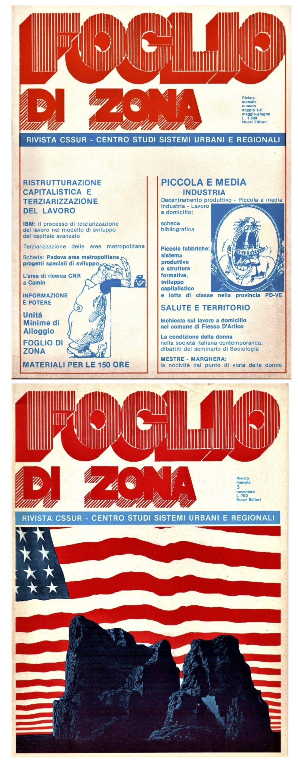 Foglio di zona. Rivista CSSUR (Centro Studi Sistemi Urbani e …
