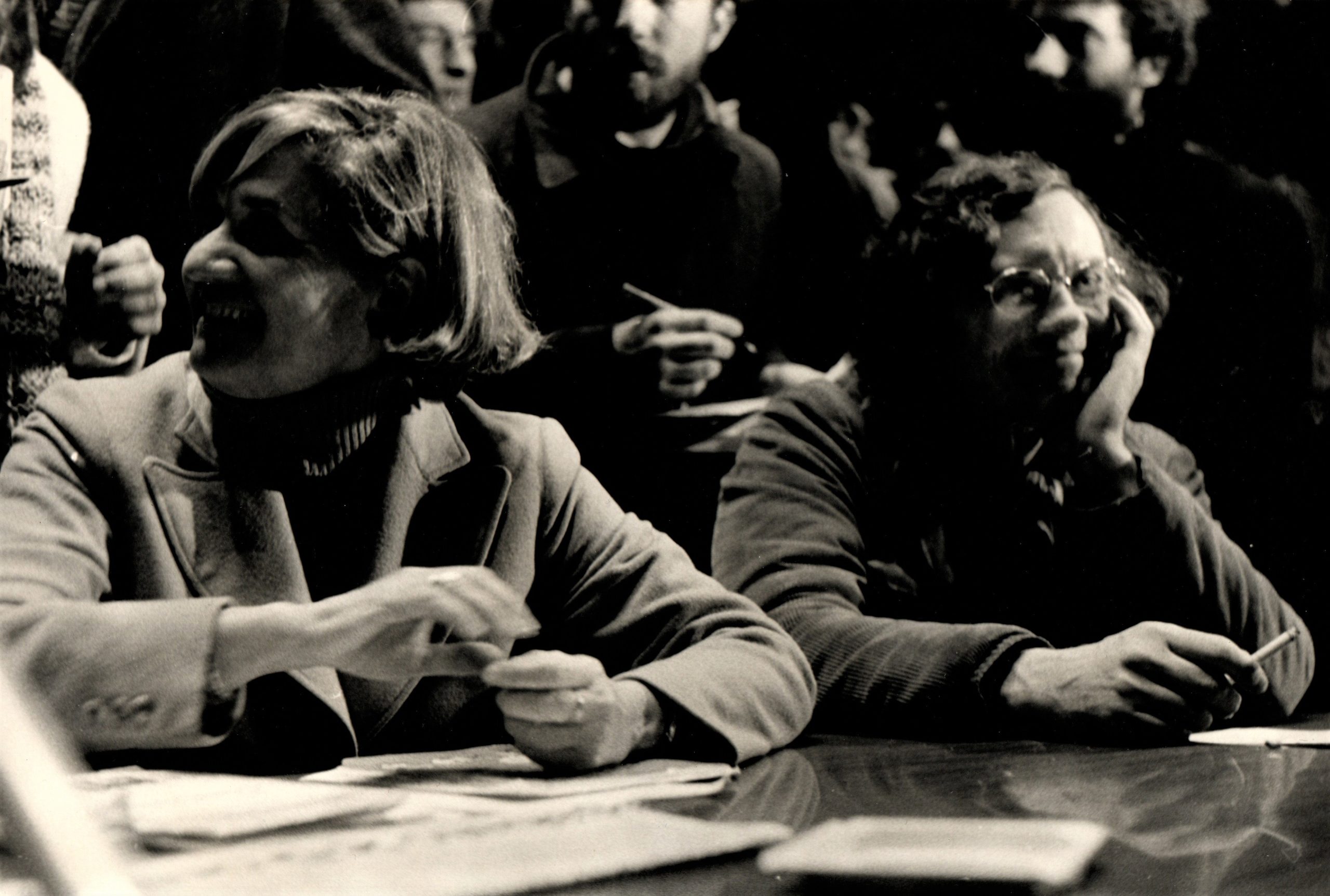 Guattari (Felix) e Macciocchi (Maria Antonietta). Fotografia originale