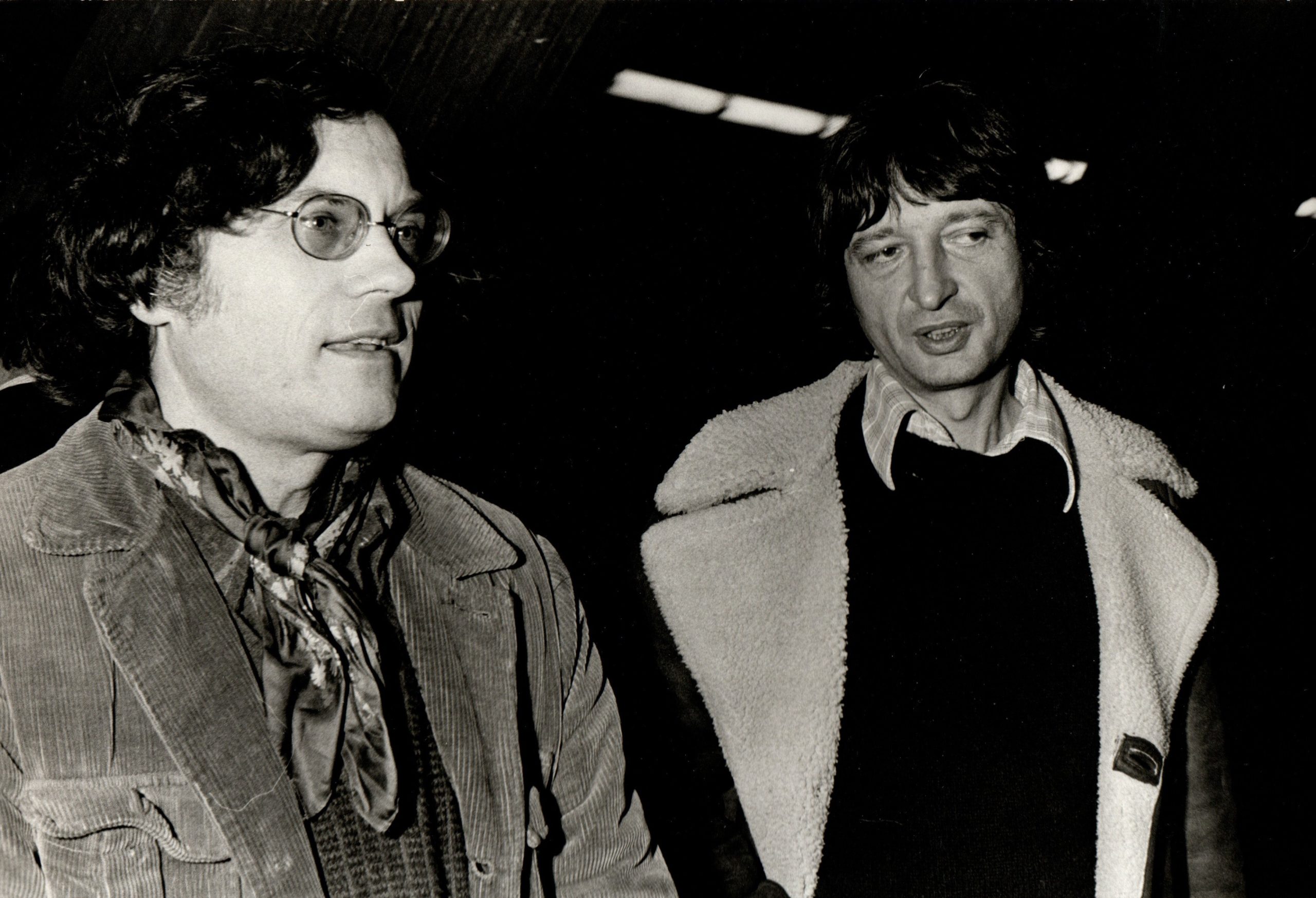 Guattari (Felix) e Sollers (Philippe). Fotografia originale