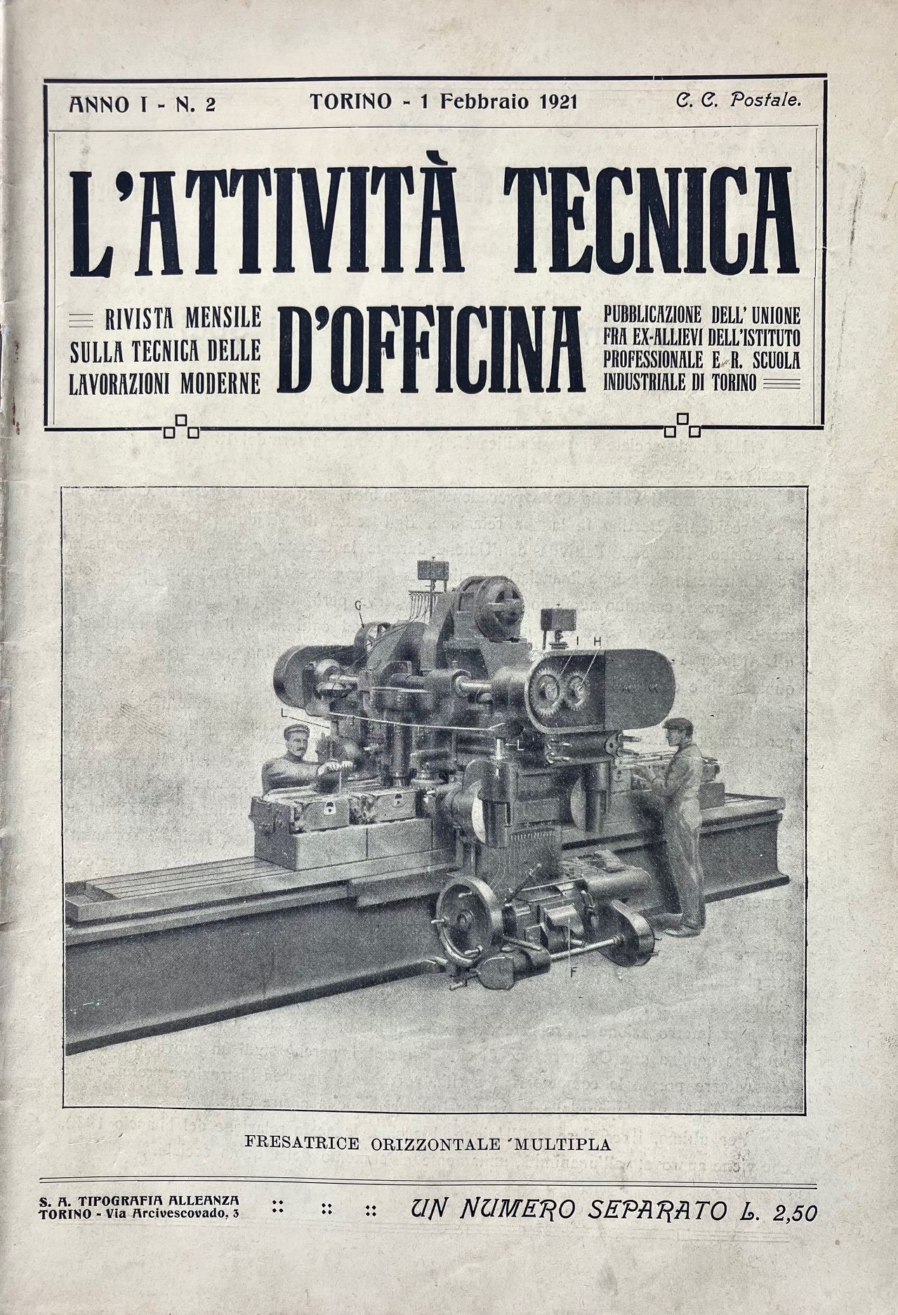 L'attività tecnica d'officina. Rivista mensile sulla tecnica delle lavorazioni moderne. …