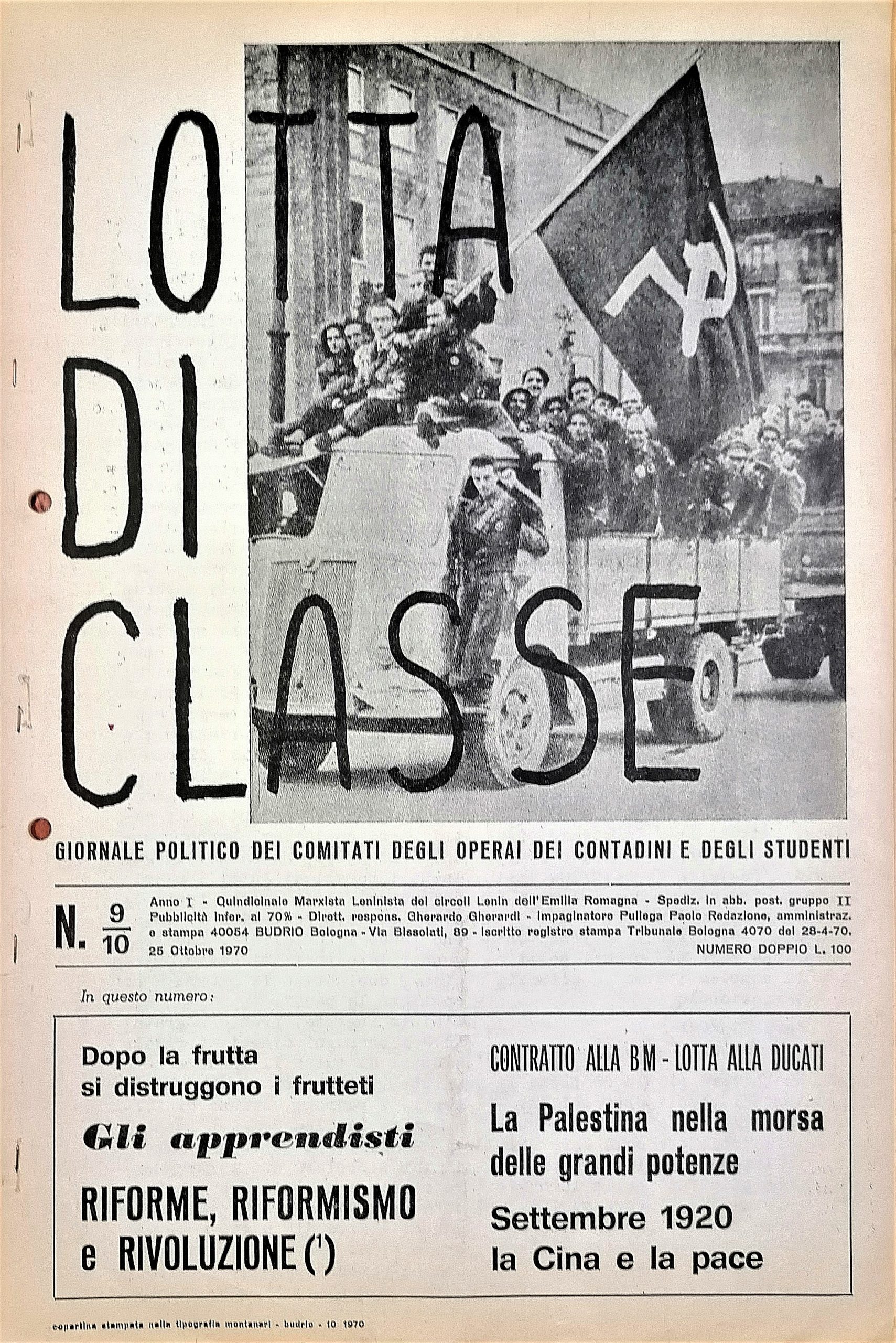 Lotta di classe. Giornale politico dei comitati degli operai, dei …