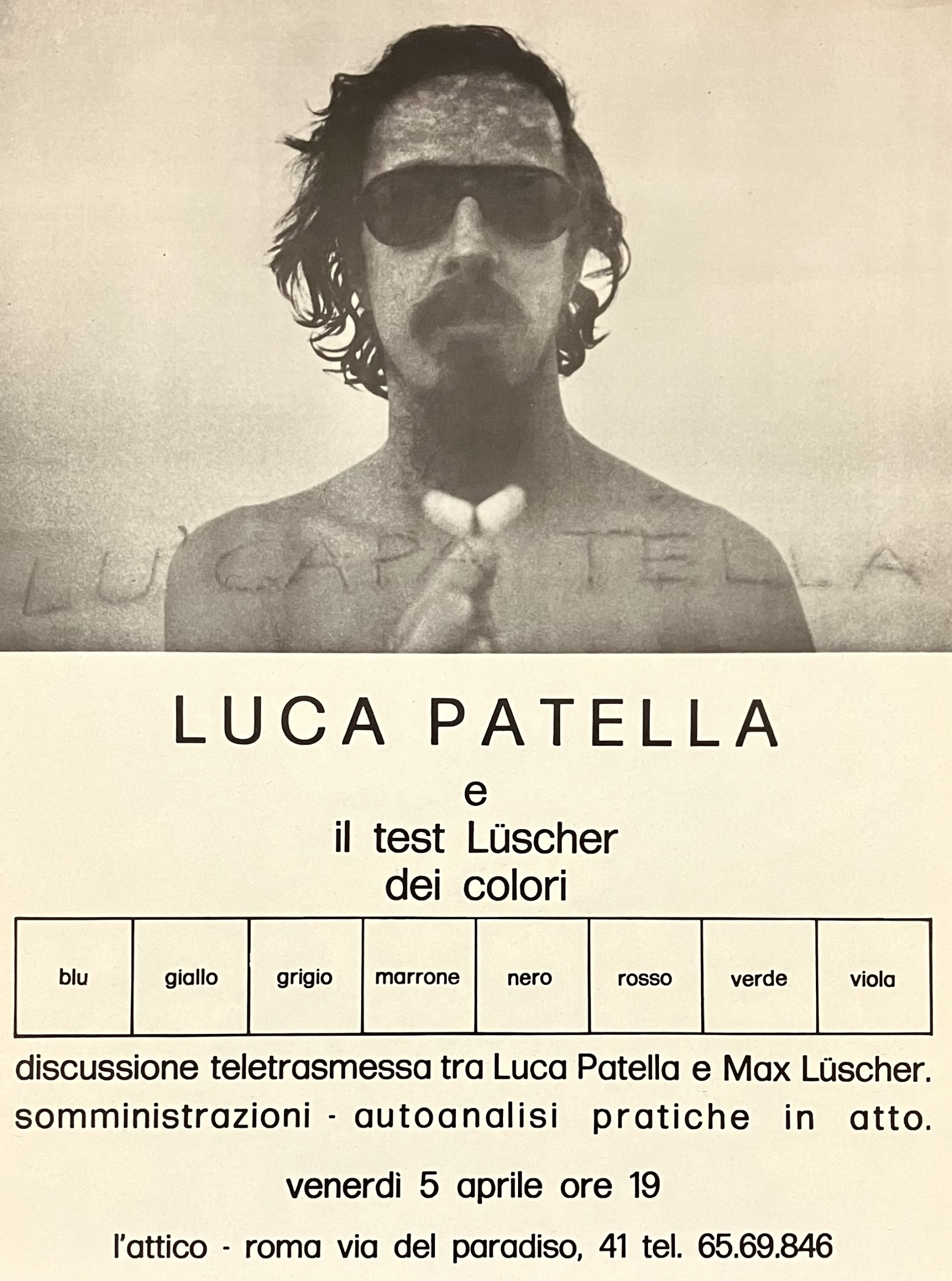 Luca Patella e il test Luscher dei colori