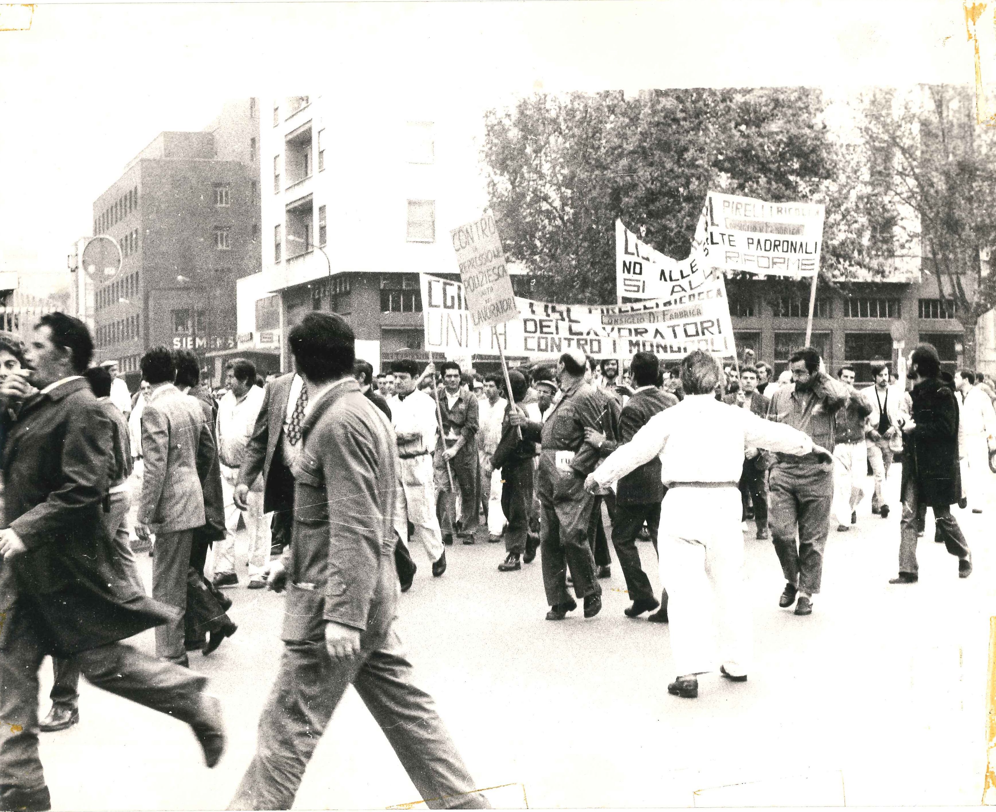 Manifestazione di lavoratori (foto)