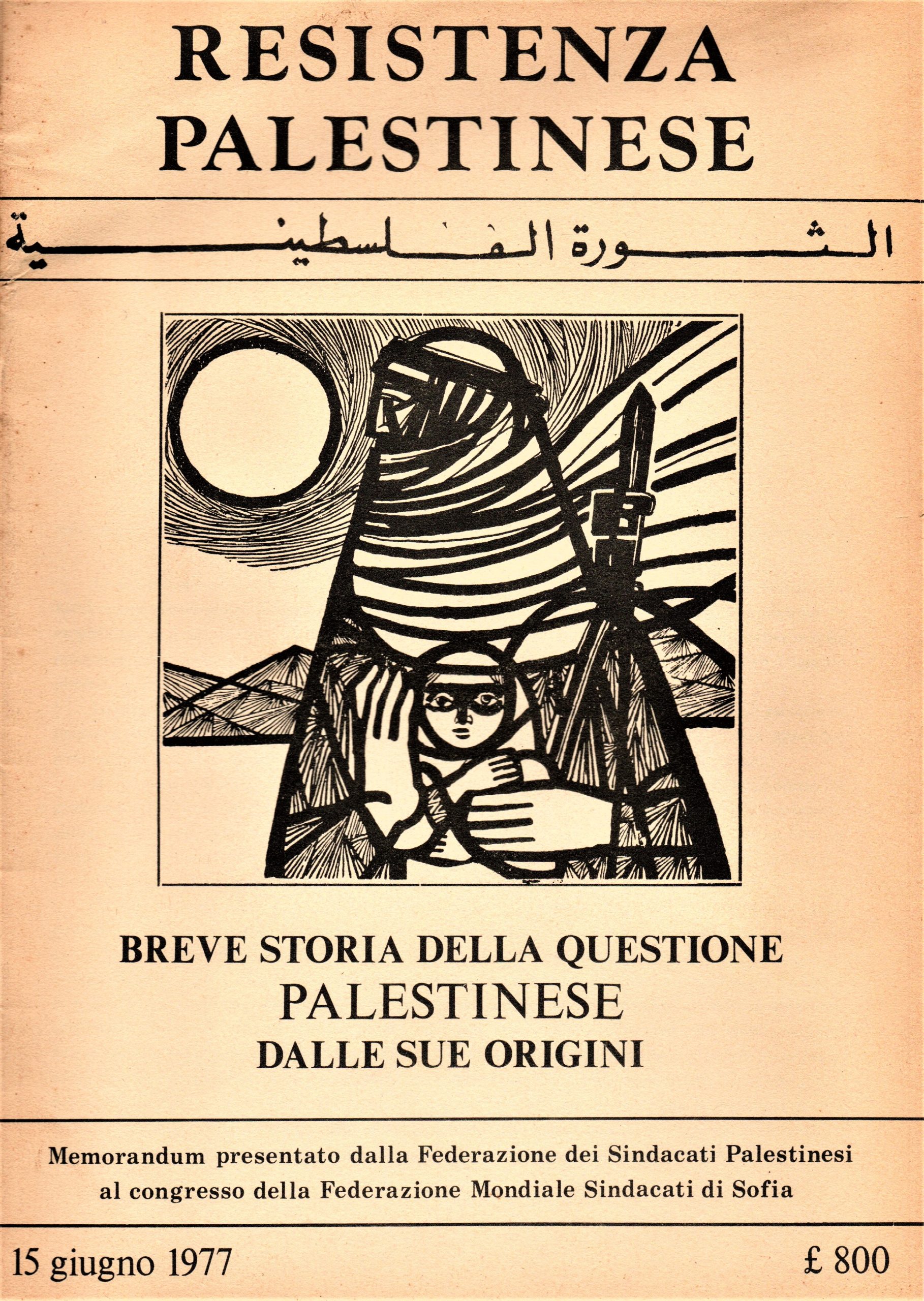 (Palestina) Resistenza Palestinese. Breve storia della questione palestinese dalle sue …