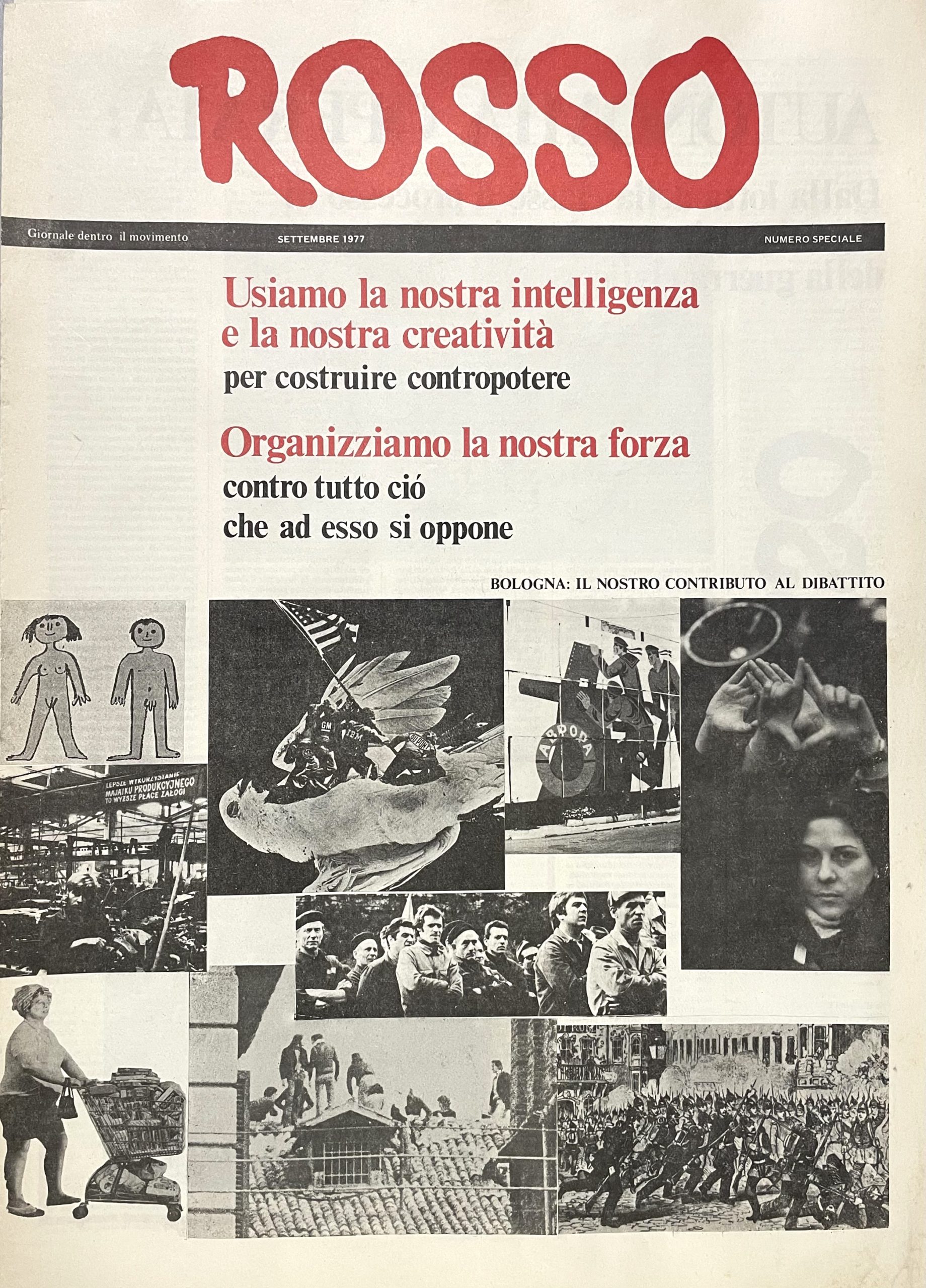 Rosso. Giornale dentro il movimento. Numero speciale settembre 1977