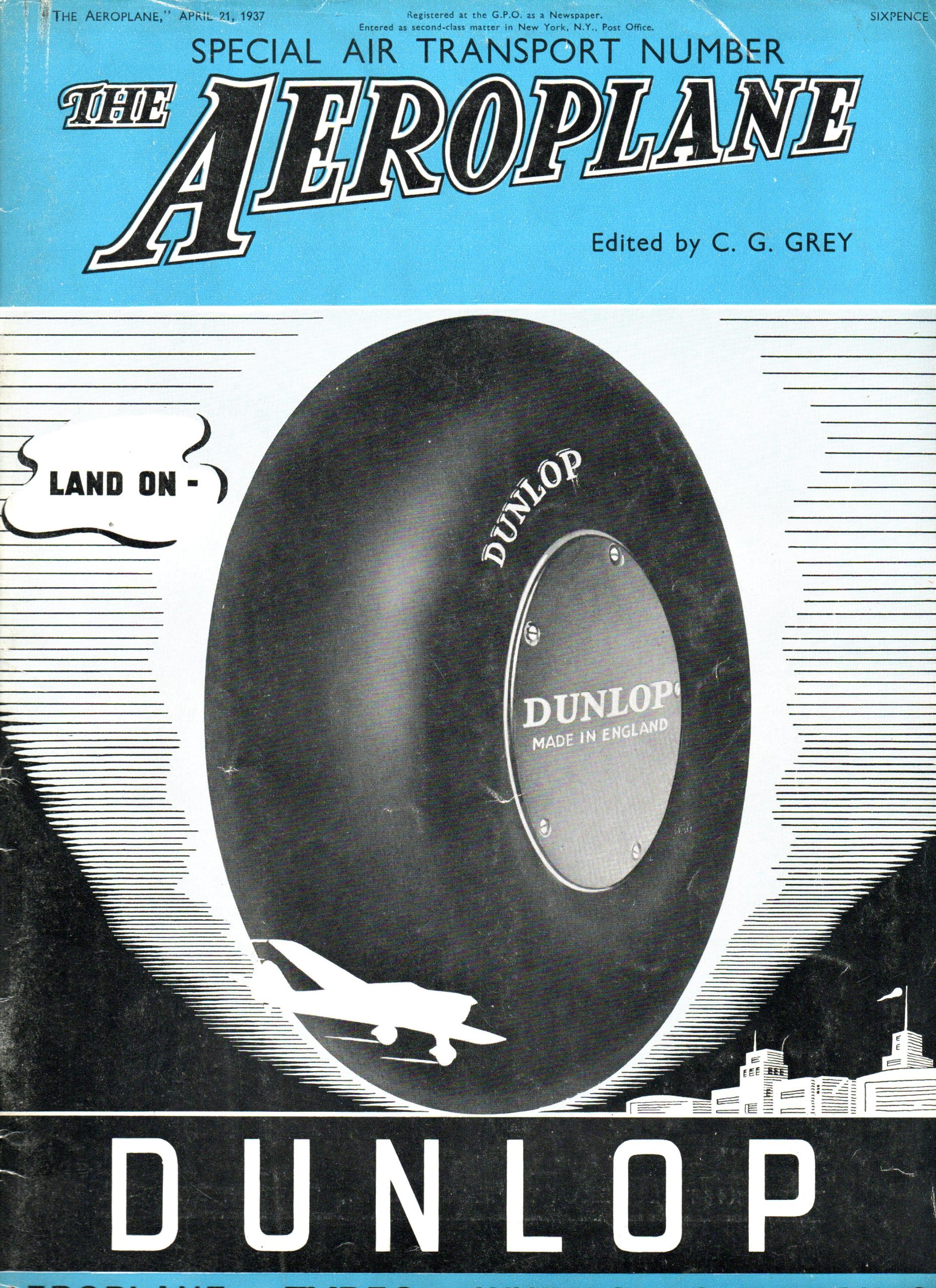 The Aeroplane. Incorporating Aeronautical Engineering. Vol. LII. N. 1352. April …