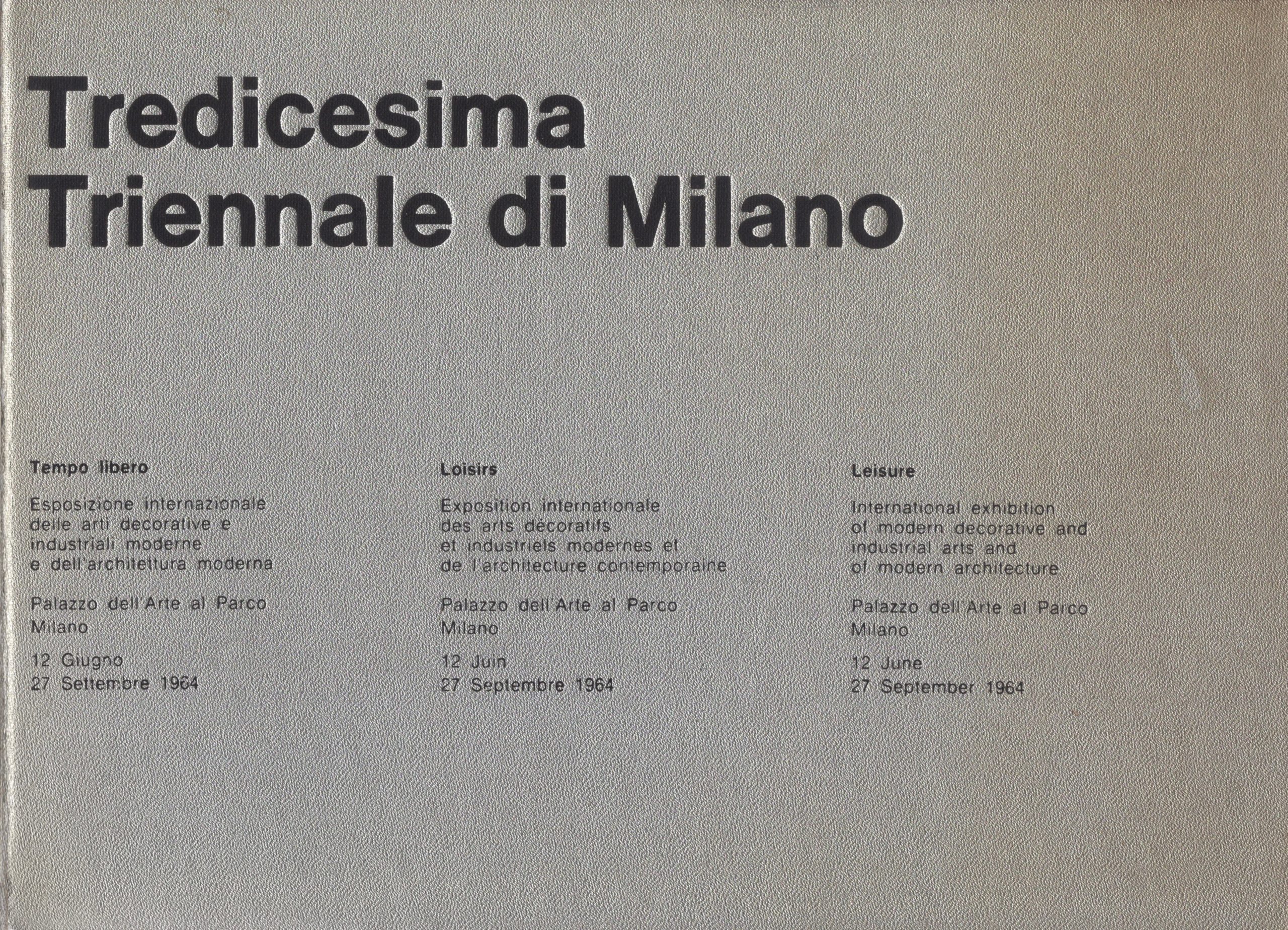 (Triennale) Tredicesima triennale di Milano
