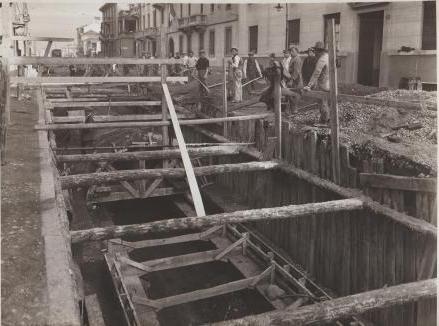 Copertura e deviazione torrente Mussa, Viale Espinasse (febbraio 1937)