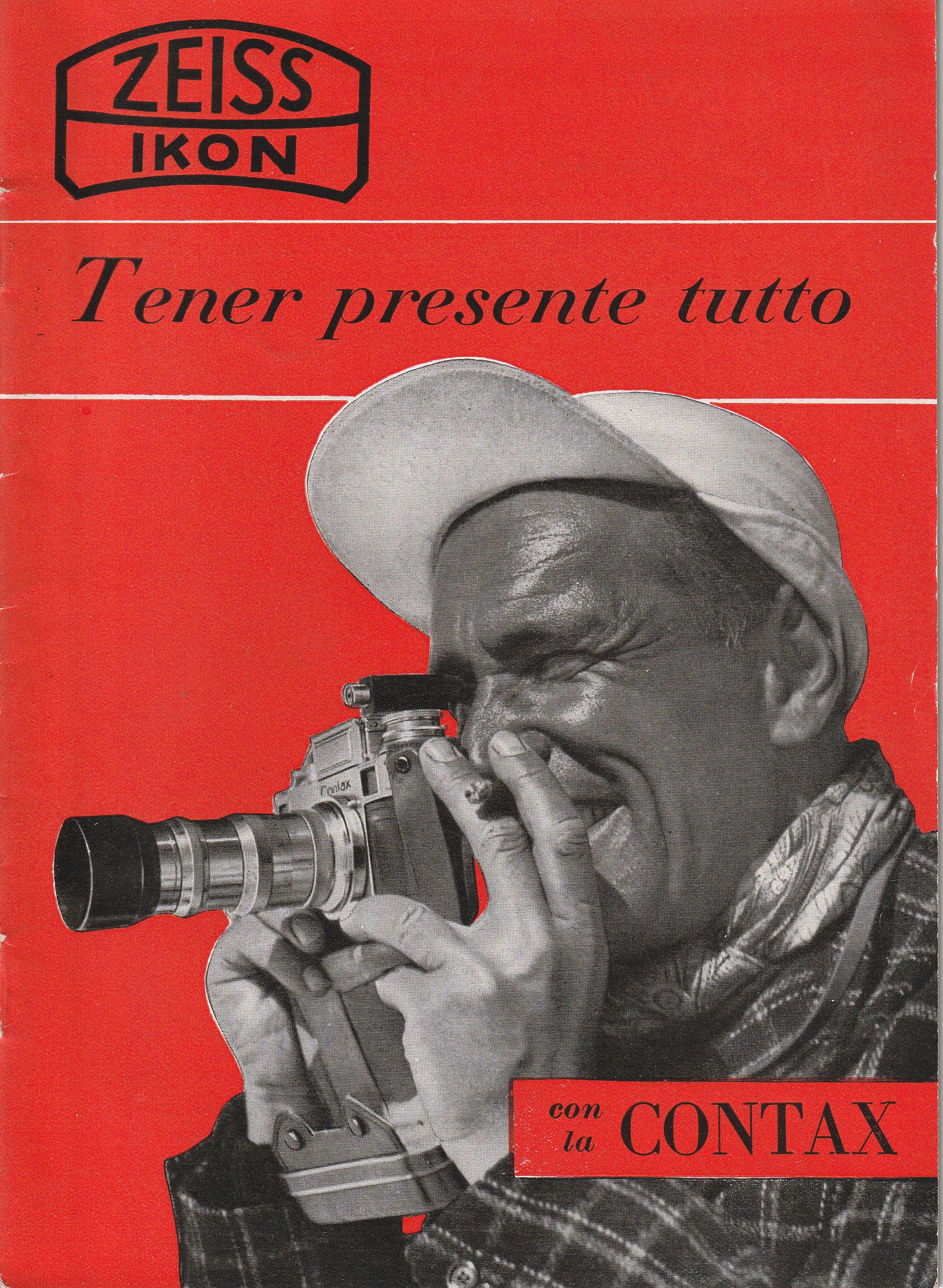Zeiss Ikon. Tener presente tutto con la Contax