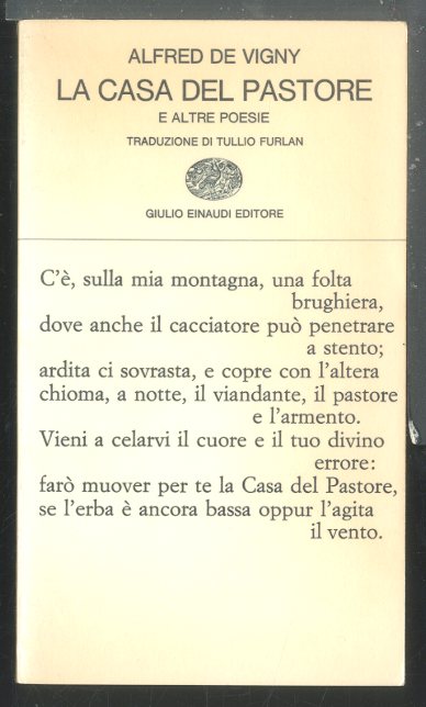 CASA DEL PASTORE E ALTRE POESIE ( LA ) - …