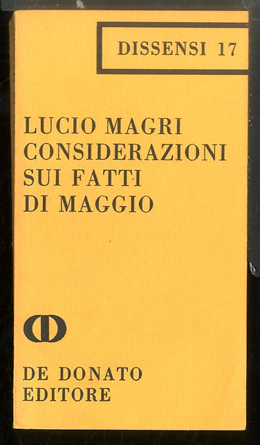 CONSIDERAZIONI SUI FATTI DI MAGGIO - 2 ED LS