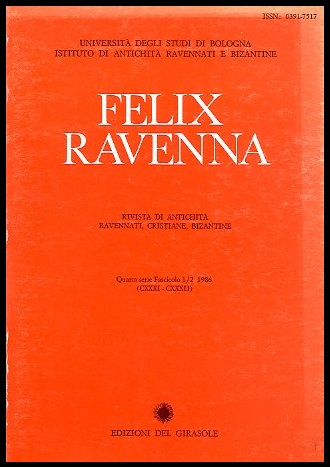 FELIX RAVENNA QUARTA SERIE FASCICOLO 1/2 1986 - LS