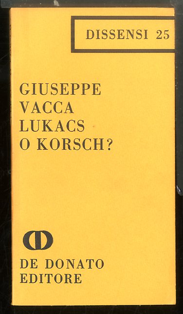 LUKAKS O KORSCH ? - 1 ED LS