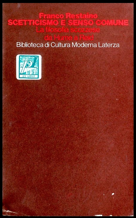 SCETTICISMO E SENSO COMUNE LA FILOSOFIA SCOZZESE DA HUME A …