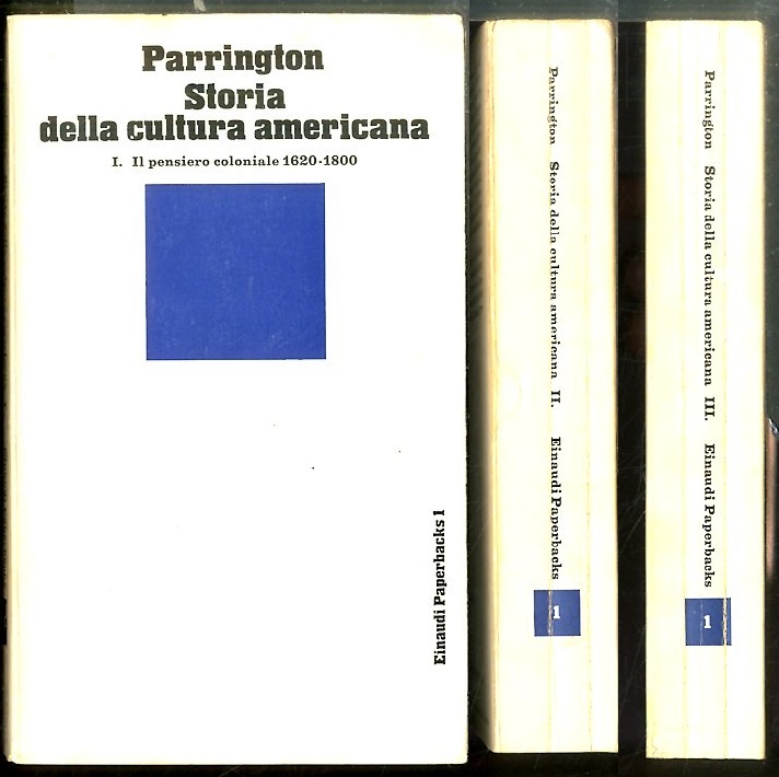 STORIA DELLA CULTURA AMERICANA 1620 / 1800 - 1800 / …