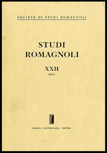 STUDI ROMAGNOLI XXII (1971) - LS