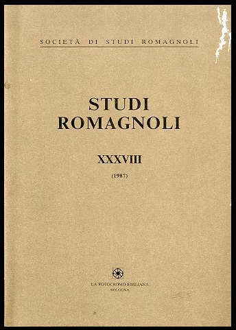 STUDI ROMAGNOLI XXXVIII ( 1987 ) - LS