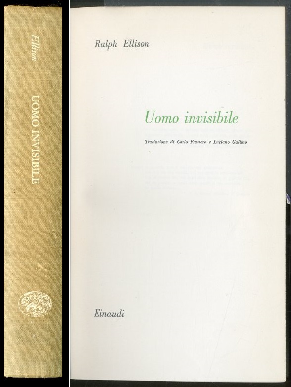 UOMO INVISIBILE ( L` ) - 1 ED S/S LS