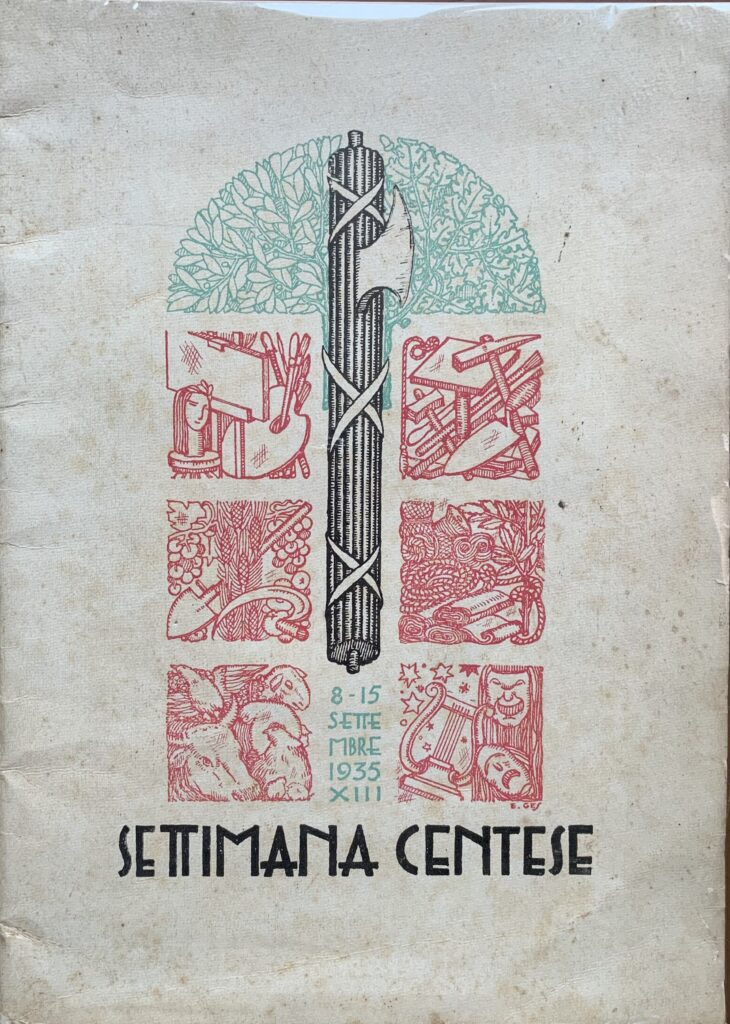 1^ Settimana Centese. Mostra delle industrie agricole, dei prodotti agricoli, …