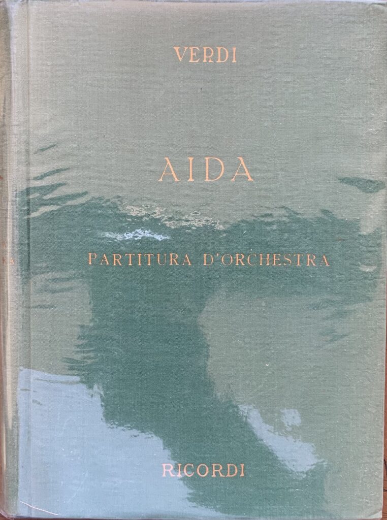 Aida. Partitura d'orchestra