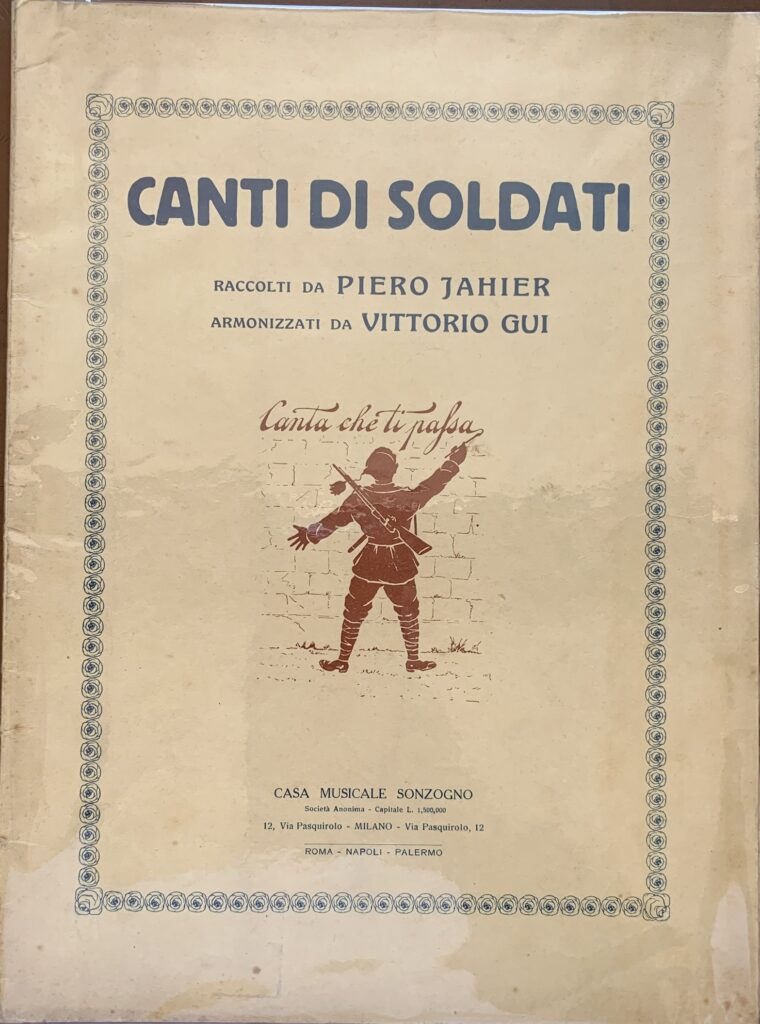 Canti di soldati. Armonizzati da Vittorio Gui