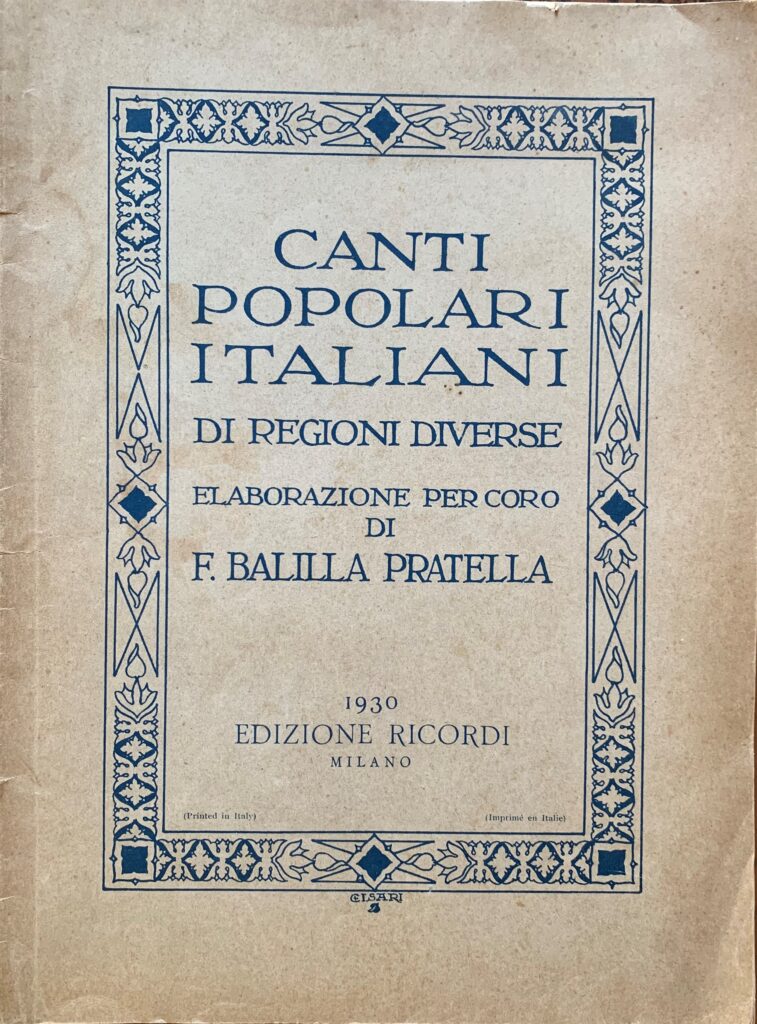 Canti popolari italiani di regioni diverse