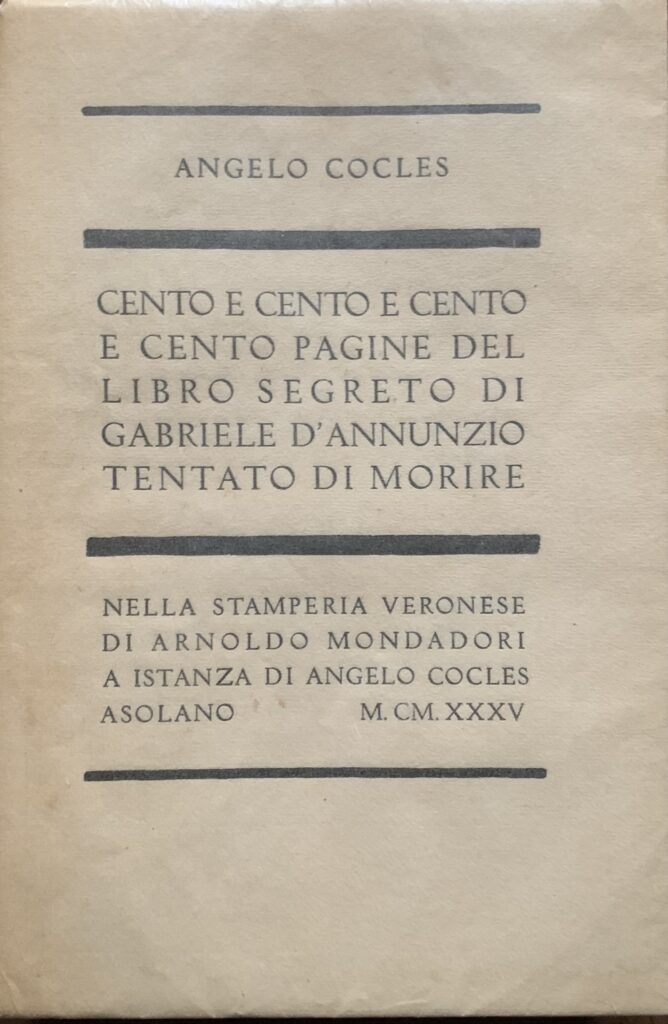 Cento e cento e cento e cento pagine del libro …