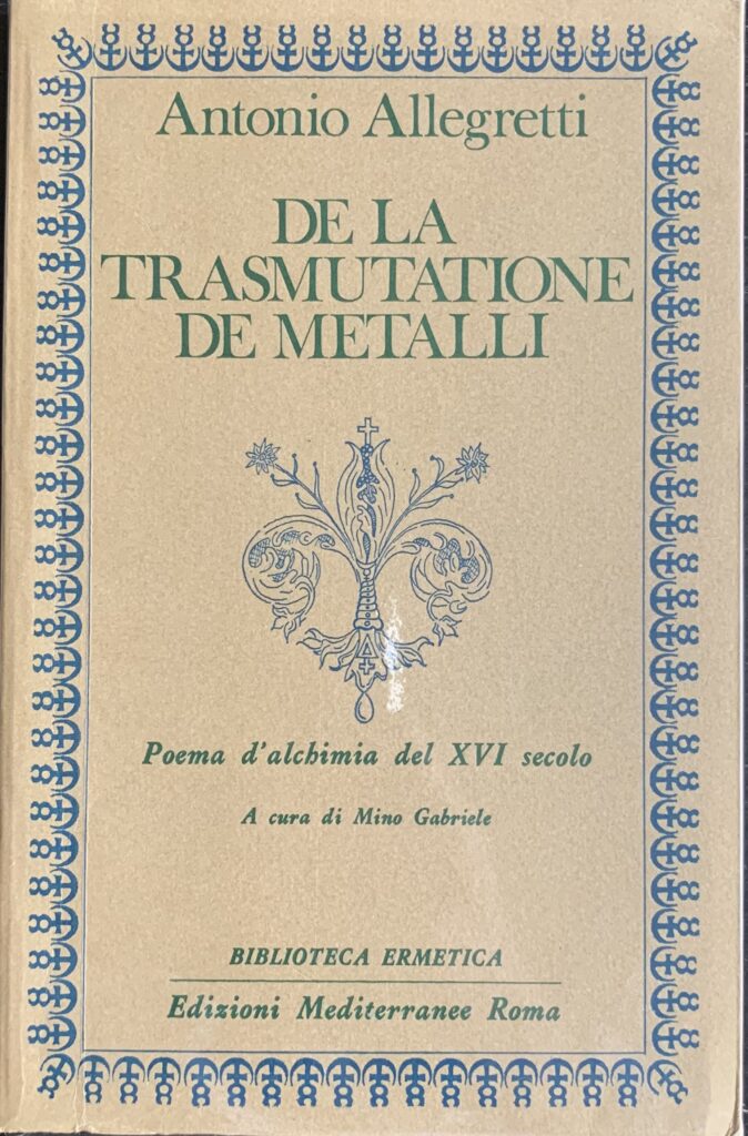 De la trasmutazione de metalli