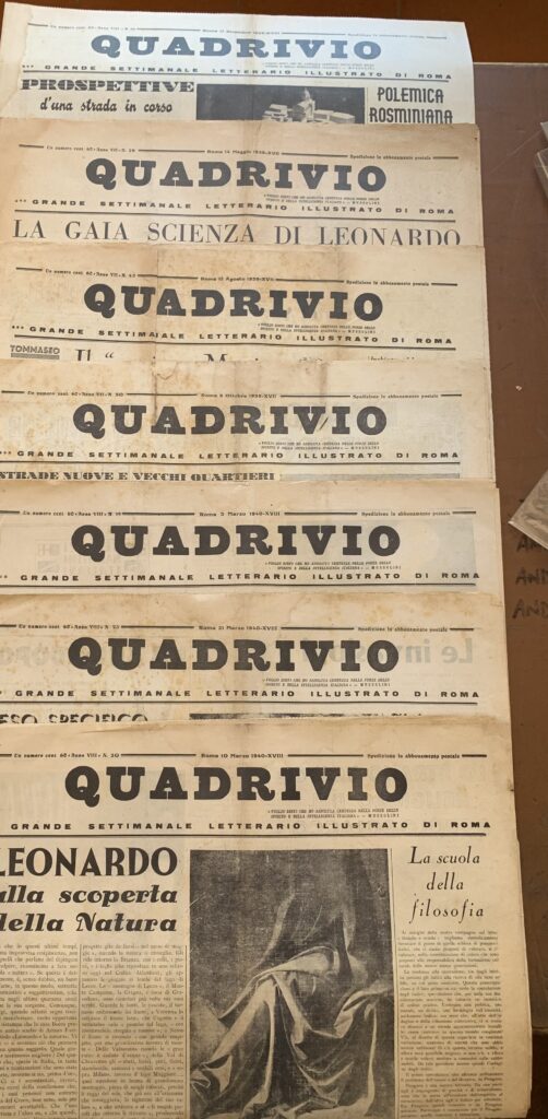 Direttore Telesio Interlandi / Lotto di 18 numeri