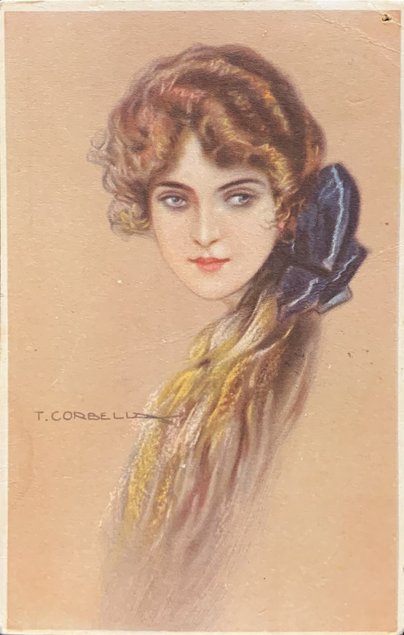 Donnina con treccia 1918 (Tito Corbella)