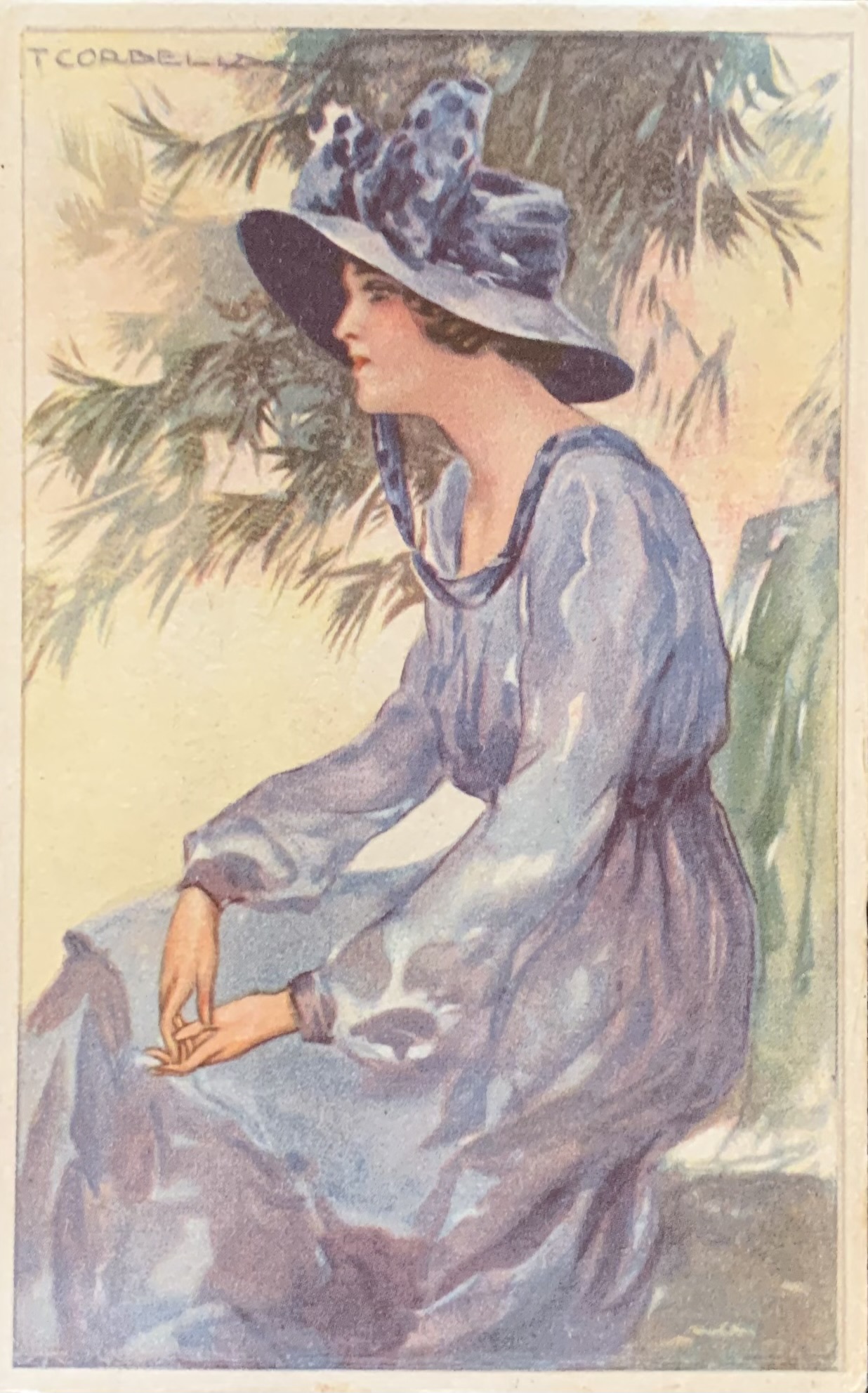 Donnina in blu 1918 (Tito Corbella)