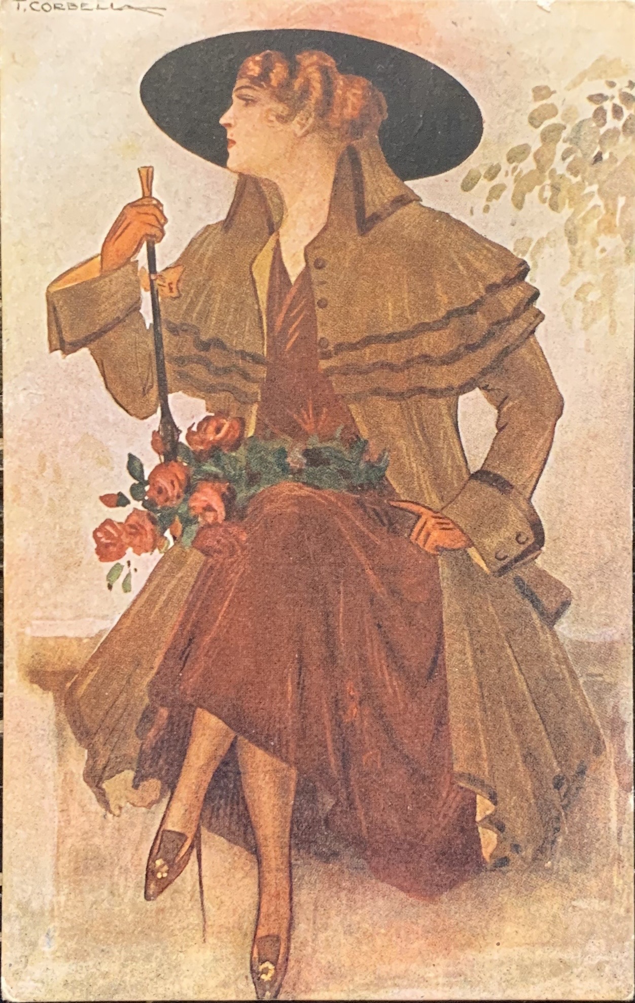 Donnina in rosso 1919 (Tito Corbella)