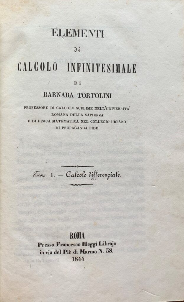 Elementi di calcolo infinitesimale. Tomo 1: Calcolo differenziale