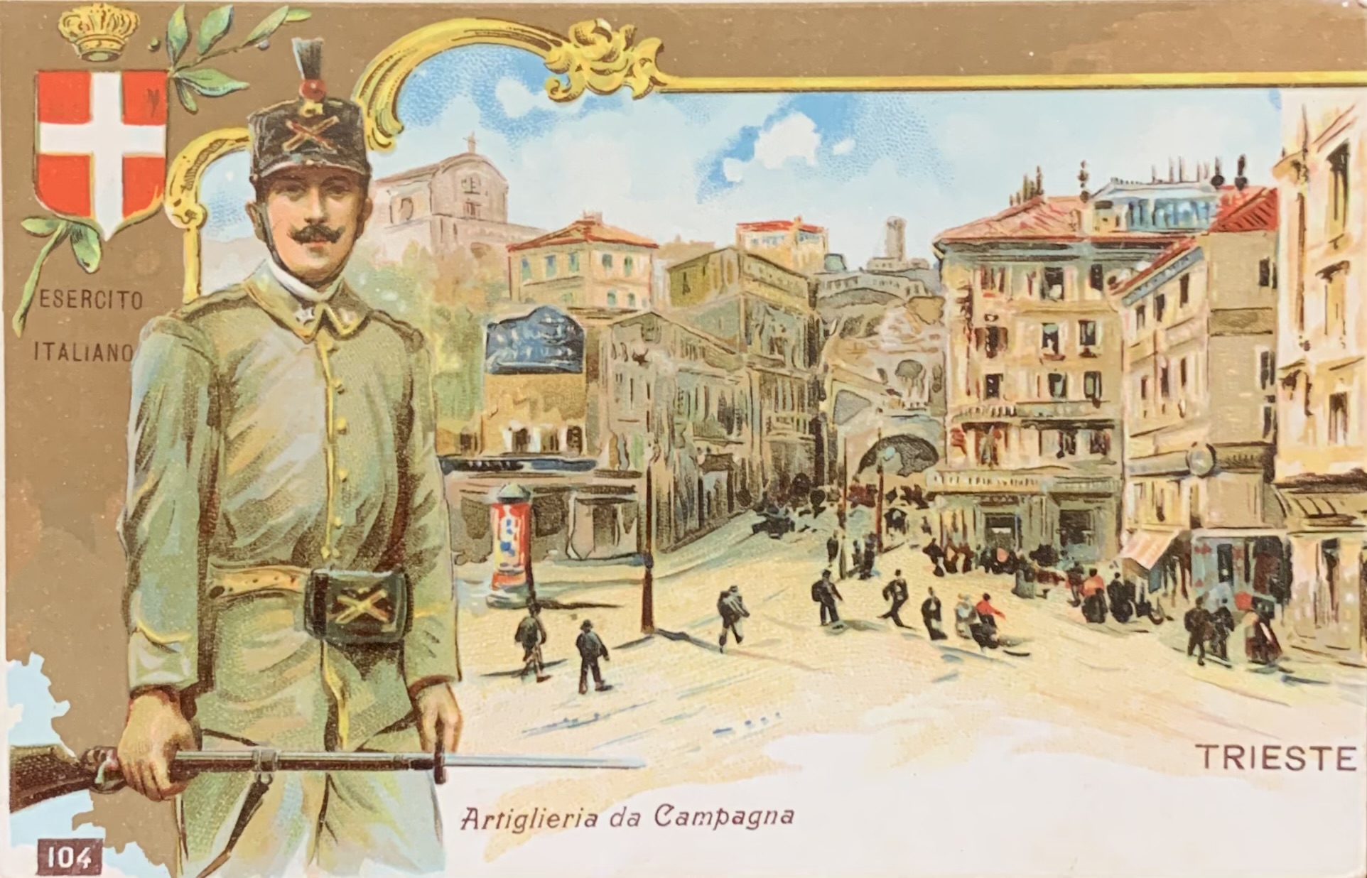 Esercito Italiano (Artiglieria da Campagna). Trieste 1918