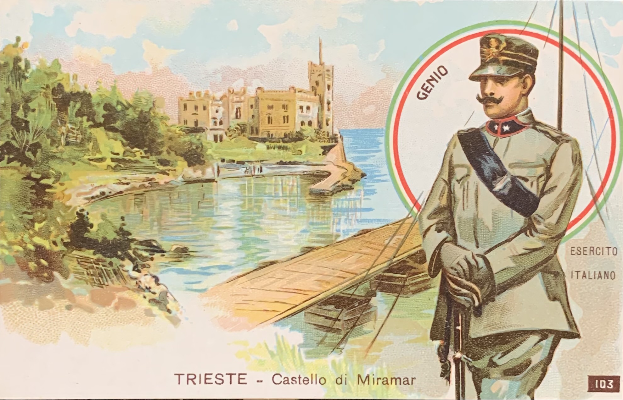 Esercito Italiano (Genio). Trieste - Castello di Miramar 1918