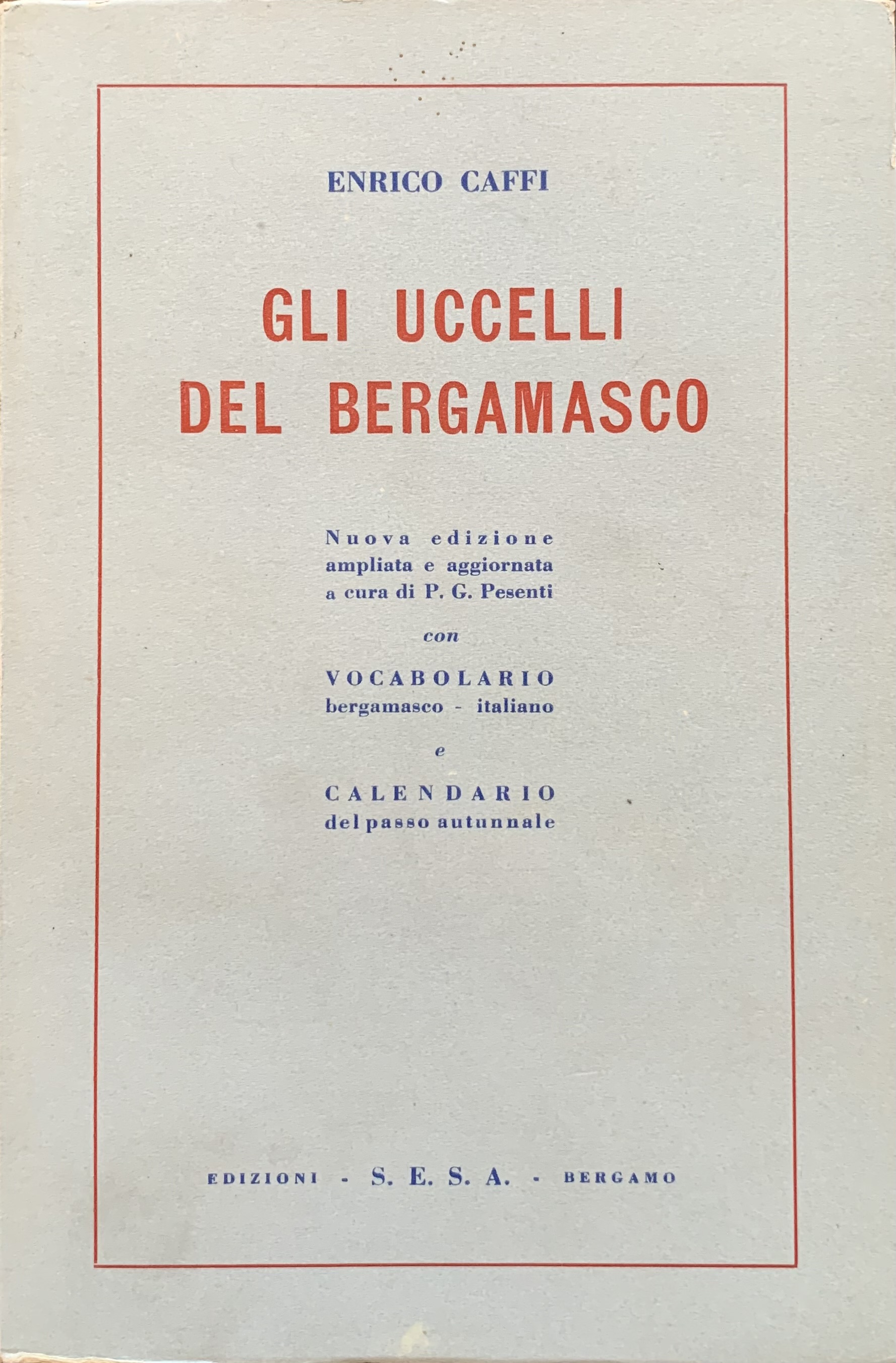 Gli uccelli del bergamasco